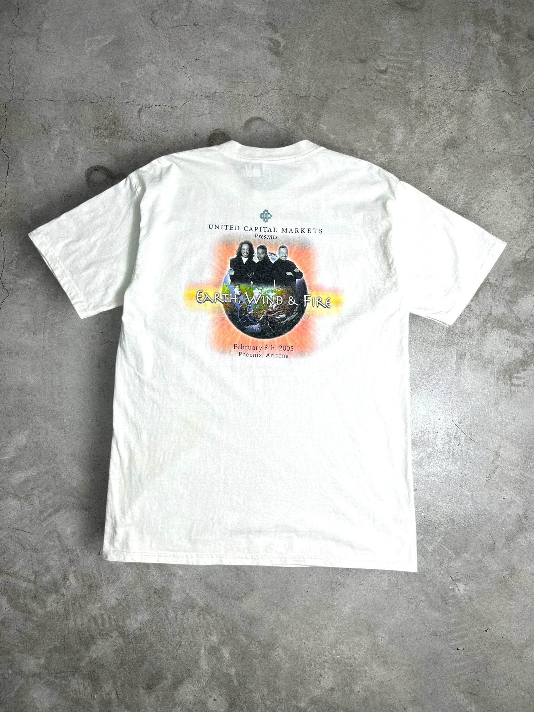Band Tees Vintage Earth, Wind & Fire Show Promo Tee (L) GTME462 Size US L / EU 52-54 / 3 - 1 Thumbnail