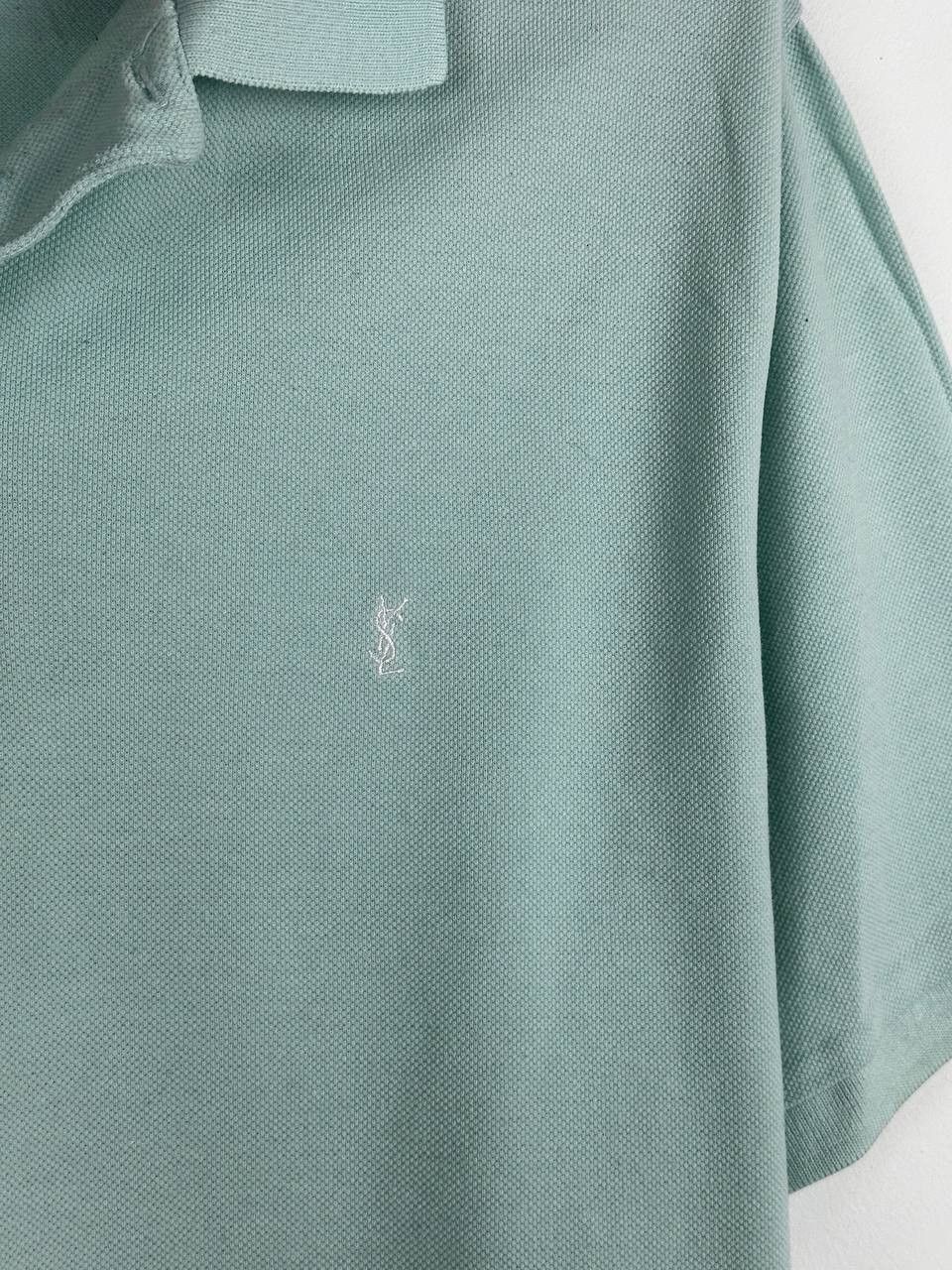 Vintage × Yves Saint Laurent Vintage YSL Yves Saint Laurent Blue Polo Size US L / EU 52-54 / 3 - 5 Thumbnail