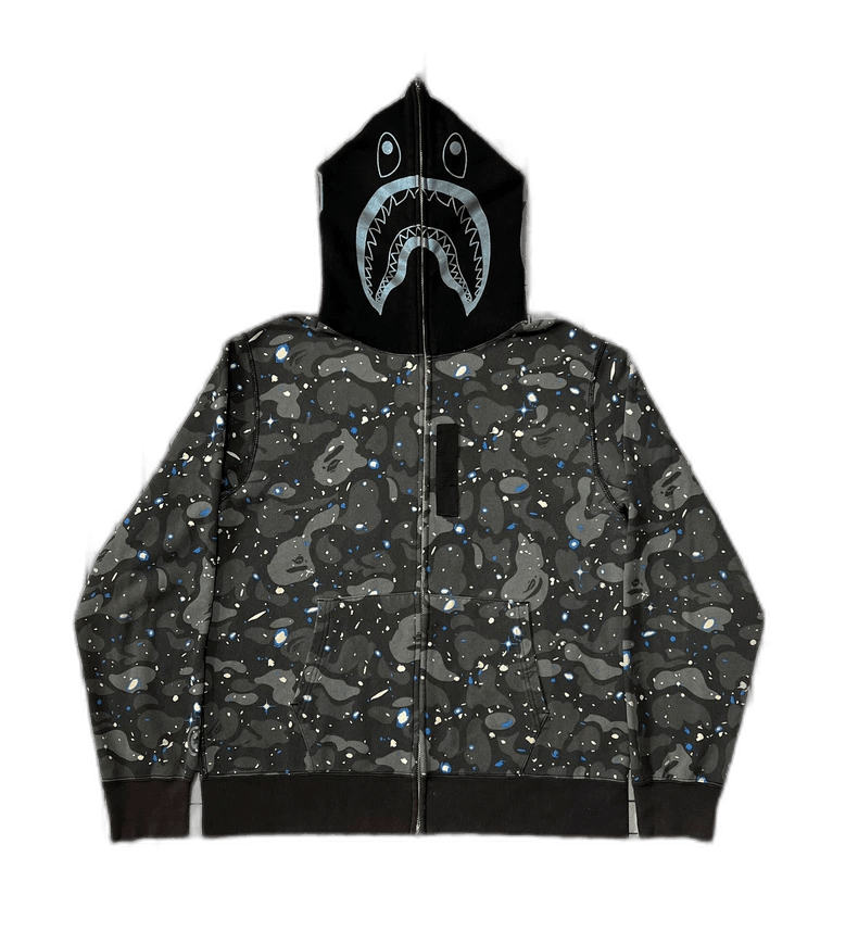Bape Bape Glow-in-the-Dark Shark Hoodie Jacket Size US XL / EU 56 / 4 - 1 Thumbnail