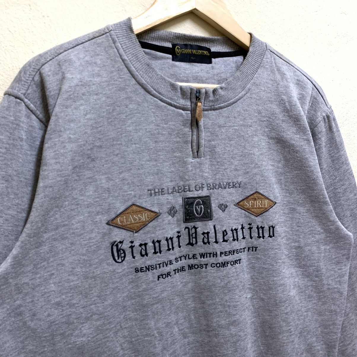Gianni Valentino × Valentino × Vintage Vintage 90s GIANNI VALENTINO Embroidered logo Sweatshirt Size US L / EU 52-54 / 3 - 5 Thumbnail