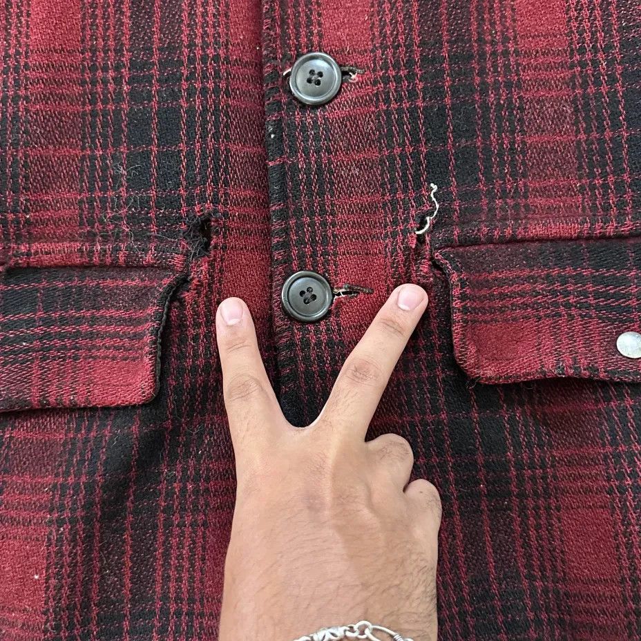 Other Vintage 30s Carter & Sons Wool Plaid Mackinaw Hunting Jacket Size US L / EU 52-54 / 3 - 2 Thumbnail