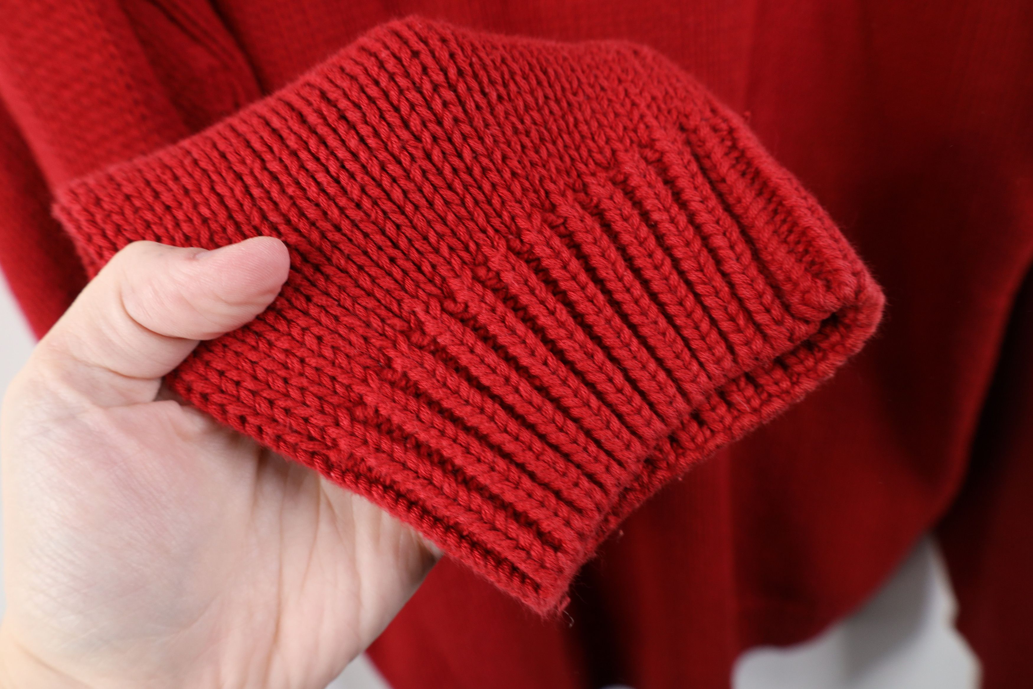Eddie Bauer Vintage 90s Eddie Bauer Cotton Knit Crewneck Sweater Red Size US L / EU 52-54 / 3 - 7 Thumbnail