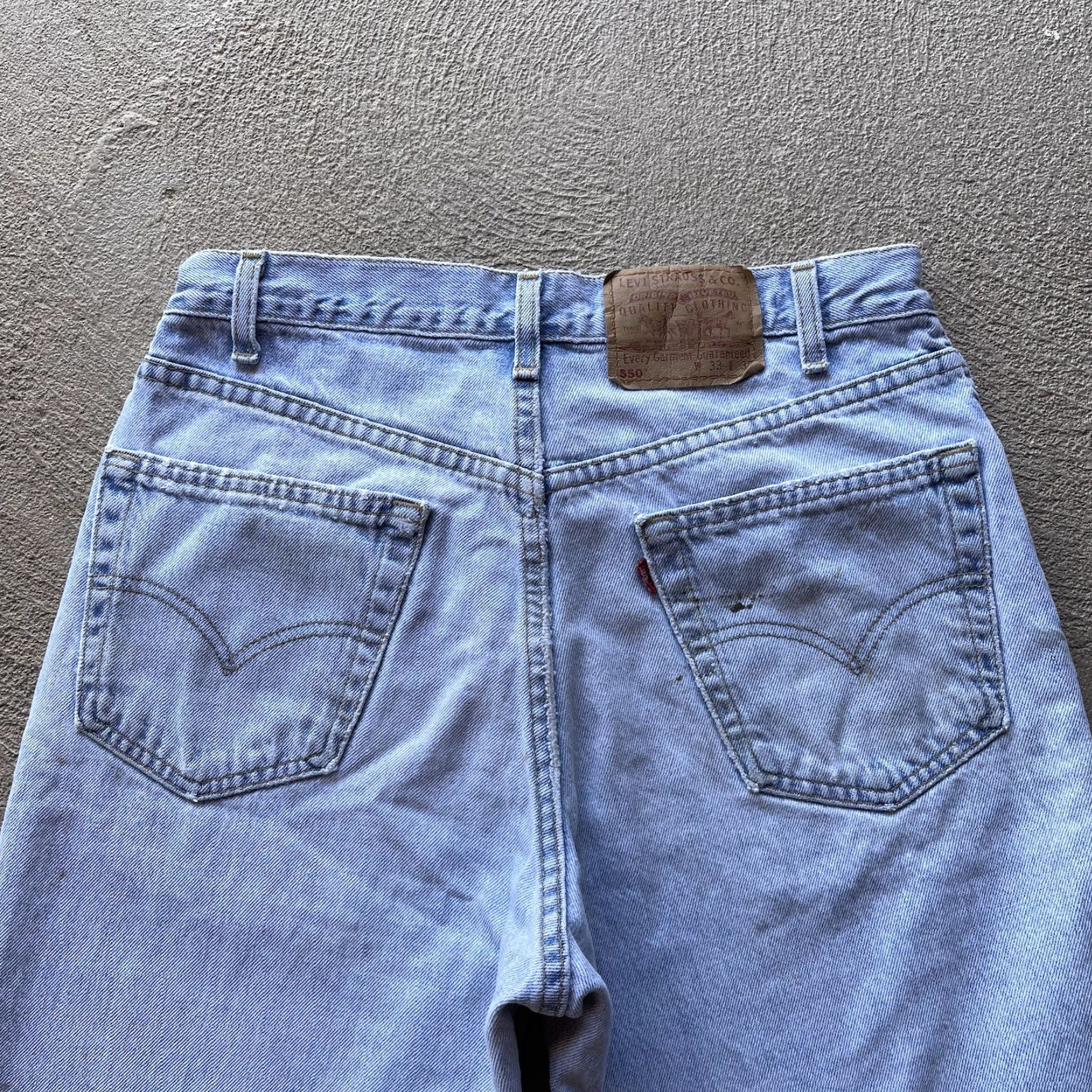 Levi's VINTAGE Levi's 550 Baggy Shorts Mens 32 Blue Denim Skater Jorts 90s Hip Hop Size US 32 / EU 48 - 6 Thumbnail