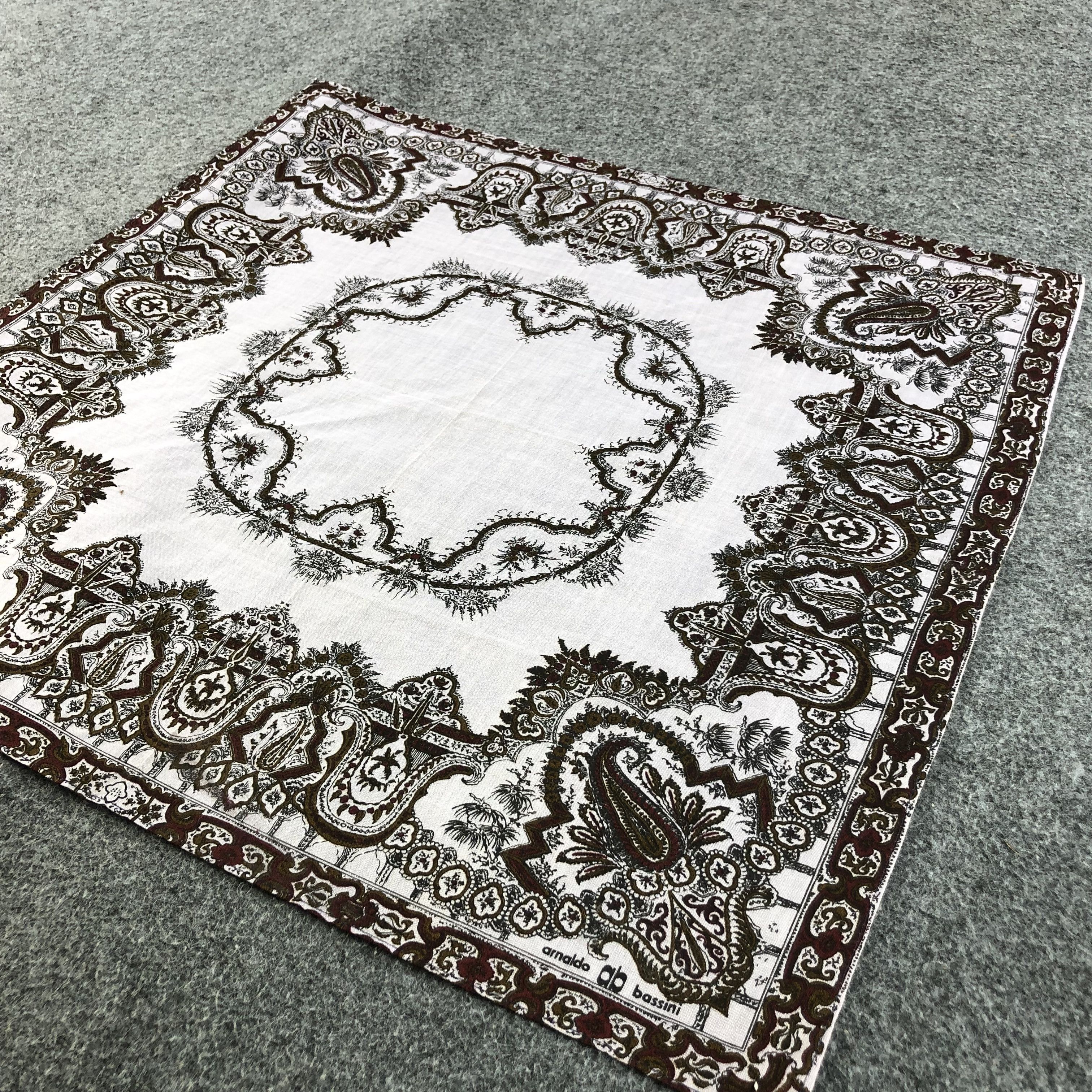 Vintage Arnaldo Bassini Handkerchief Neckerchief Bandana H1374 Size ONE SIZE - 4 Thumbnail