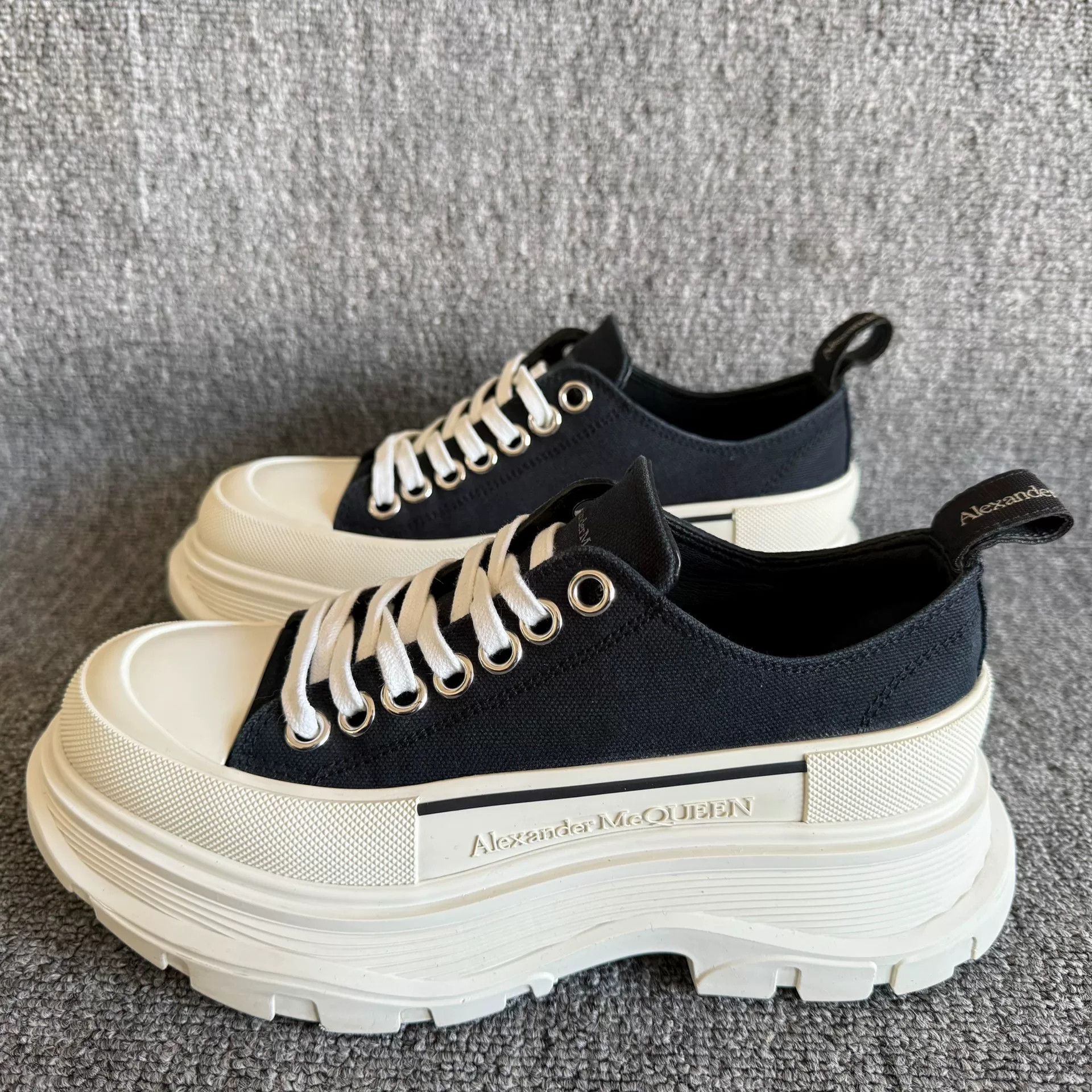 Alexander McQueen Alexander McQueen Platform Canvas Shoes 36 Size US 5 / IT 35 - 1 Thumbnail