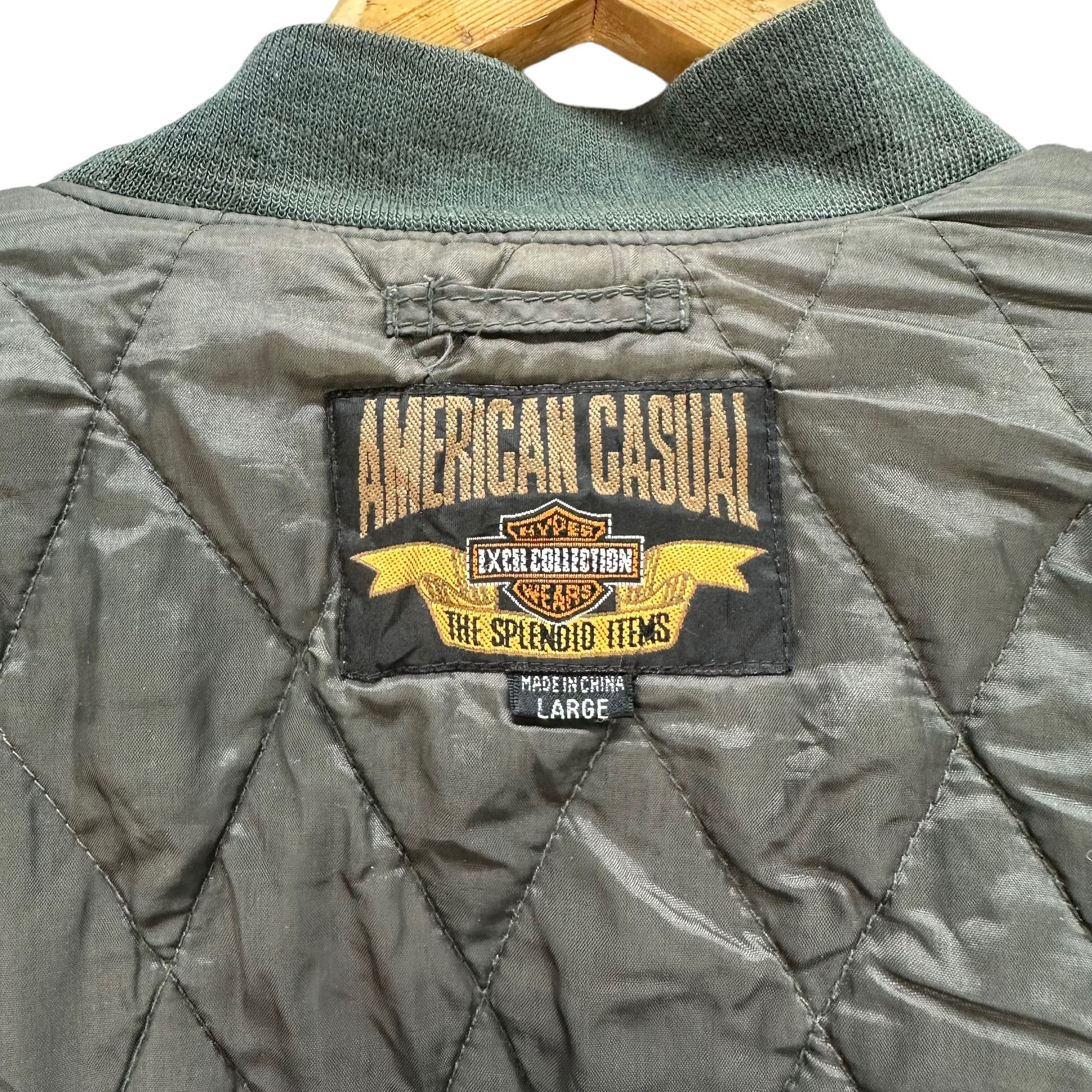 Vintage TRASHED🔥 WORLD RESORT CLUB AMERICAN CASUAL BOMBER #7838-181 Size US L / EU 52-54 / 3 - 12 Thumbnail