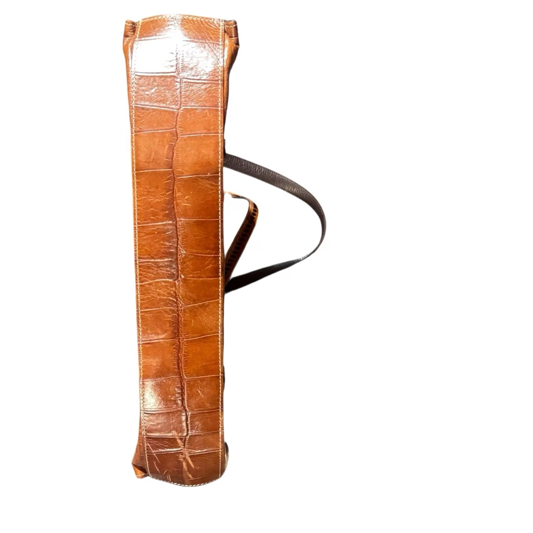 Brighton VINTAGE Brighton Sierra Shoulder Bag Women's Medium Brown Leather 90s Size ONE SIZE - 5 Thumbnail