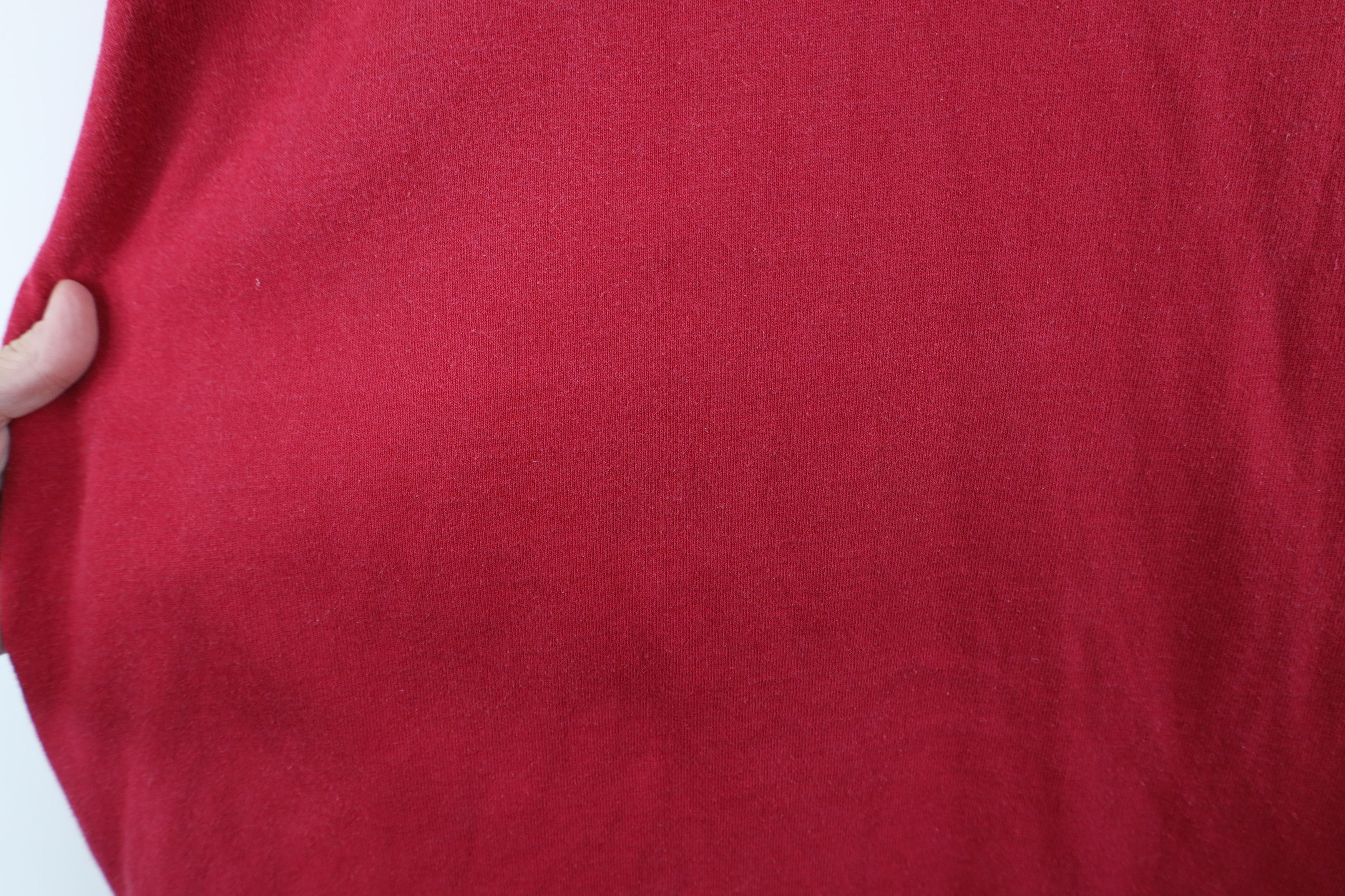 Vintage Vintage 90s Utah Jupiter Bowl Long Sleeve T-Shirt Red USA Size US XL / EU 56 / 4 - 6 Thumbnail