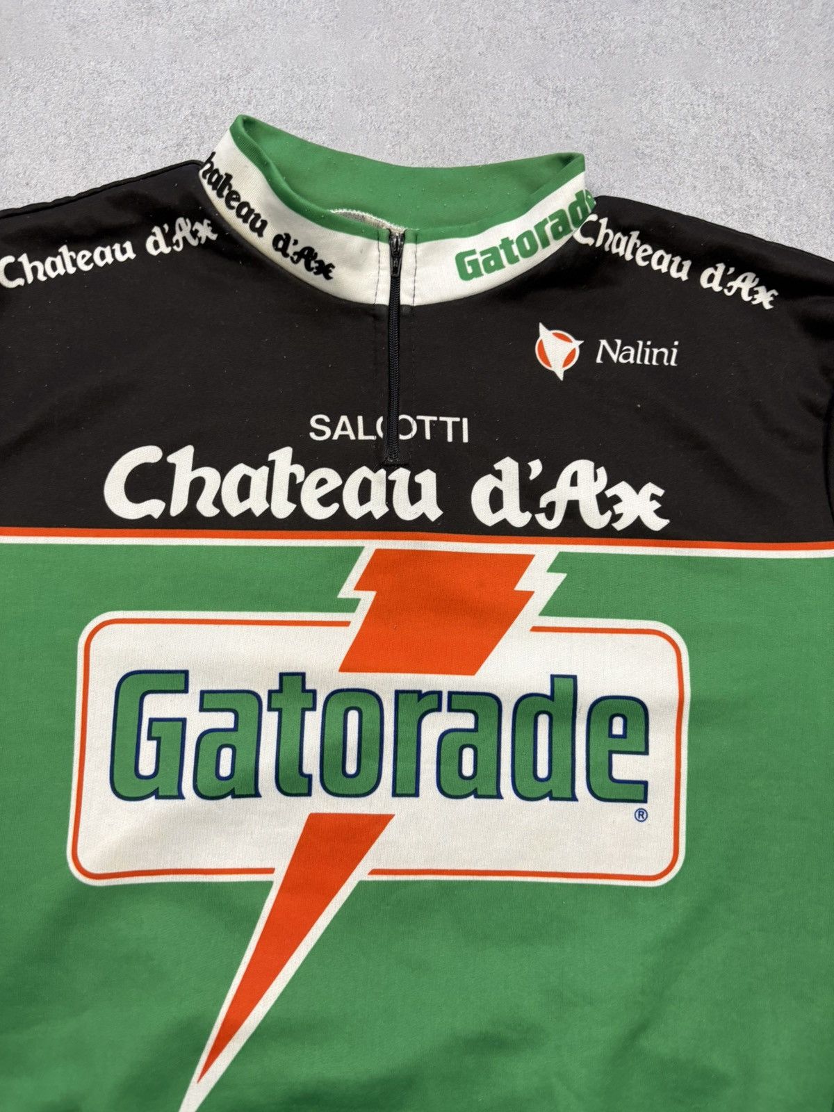 Vintage Vintage 80s Chateau D’ax Cycling Jersey Moser Gatorade Size US XL / EU 56 / 4 - 4 Thumbnail