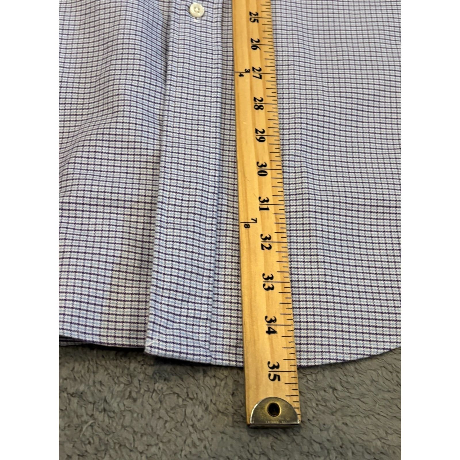 Polo Ralph Lauren VINTAGE Polo Ralph Lauren Yarmouth Oxford Shirt Mens 16.5 Blue Plaid Flesh Pony Size US XL / EU 56 / 4 - 5 Thumbnail