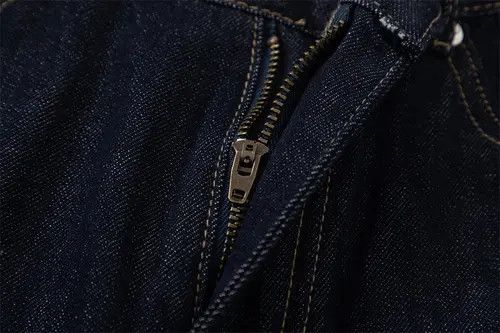 Japanese Brand × Jean Men's dark blue simple loose versatile casual straight jeans Size US 34 / EU 50 - 4 Thumbnail