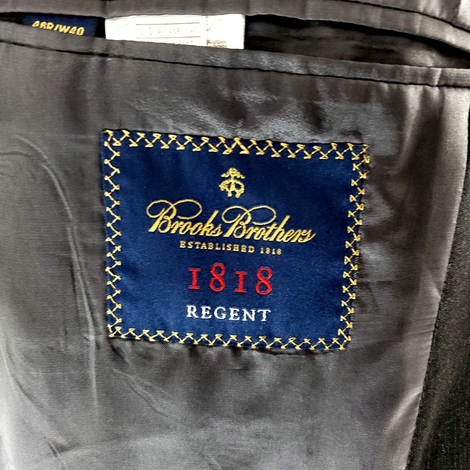 Brooks Brothers Brooks Brothers 1818 Regent Wool 2 Button Suit Jacket 42R Gr Size 42R - 7 Thumbnail