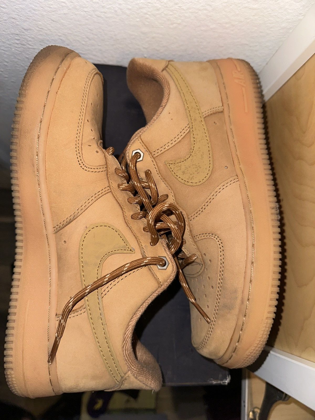 Nike Wheat Airforce 1 Size US 8 / EU 41 - 5 Thumbnail