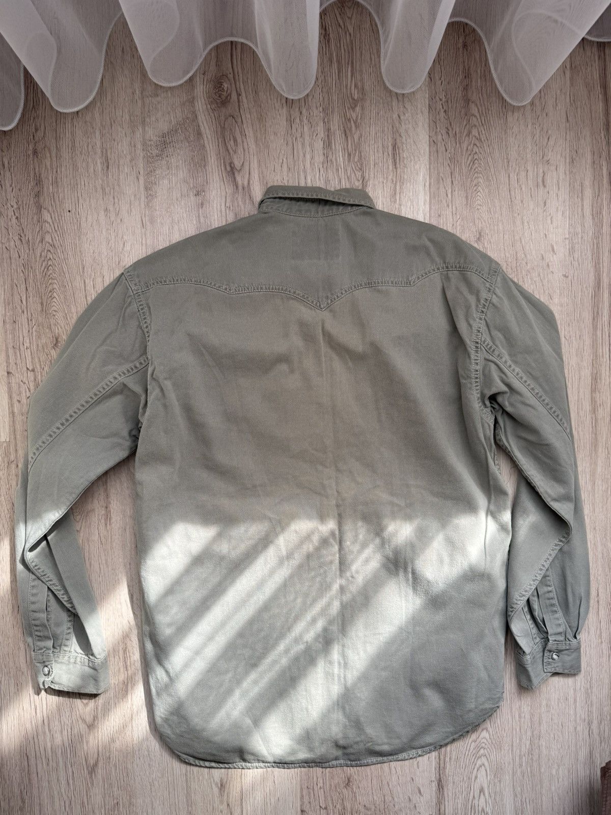 Levi's Vintage 90s Levi’s Western Shirt Green Khaki Red Tab Size M Size US M / EU 48-50 / 2 - 16 Thumbnail