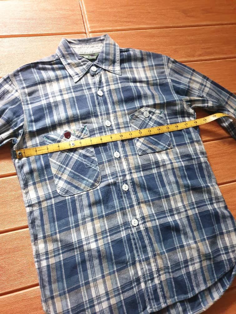 FOB Factory 💥Fob Factory checkered Japanese brand chambray shirt Size US S / EU 44-46 / 1 - 7 Thumbnail