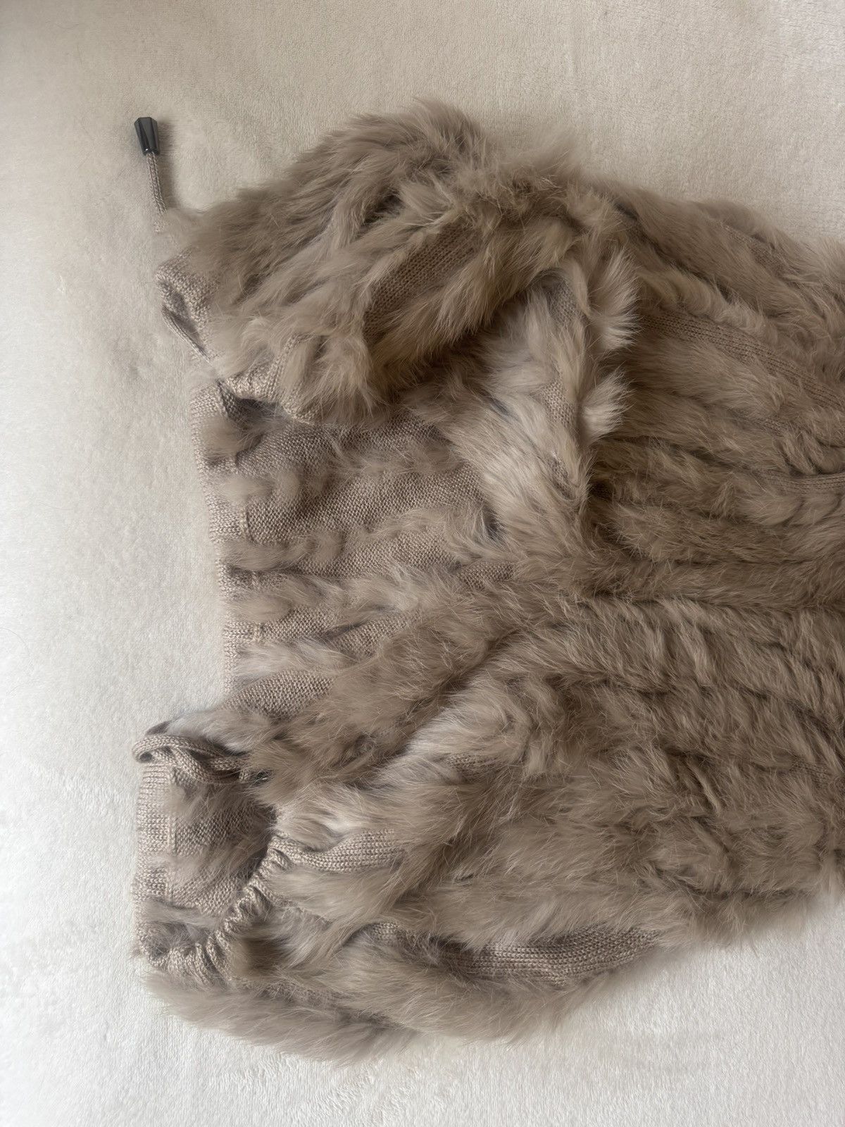 Other Stefanel rabbit fur vest size S/M with a hood Size S / US 4 / IT 40 - 6 Thumbnail