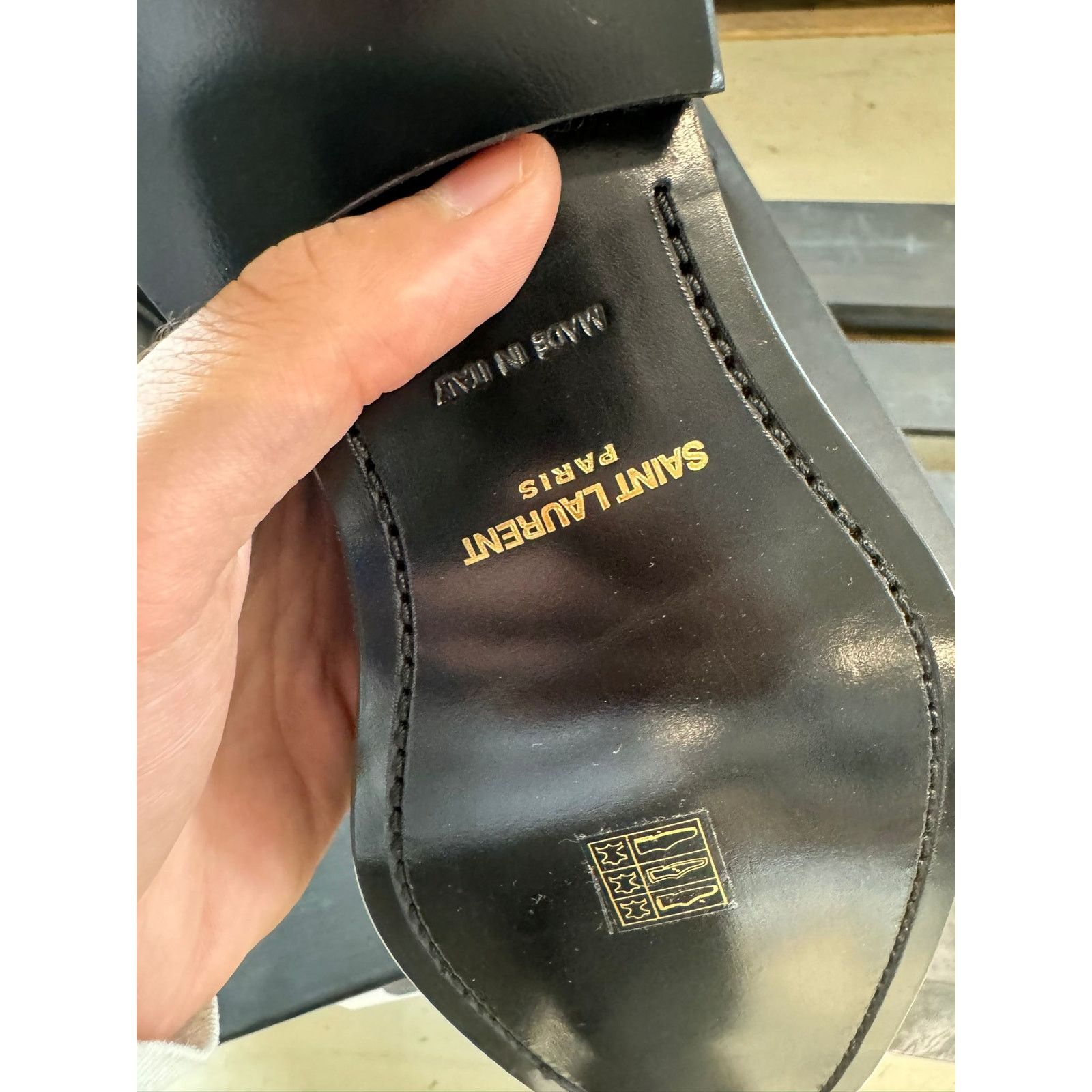 Saint Laurent Paris o1alsimx924 315320 Wyatt Chelsea Boots in Black Size US 7.5 / EU 40-41 - 13 Thumbnail