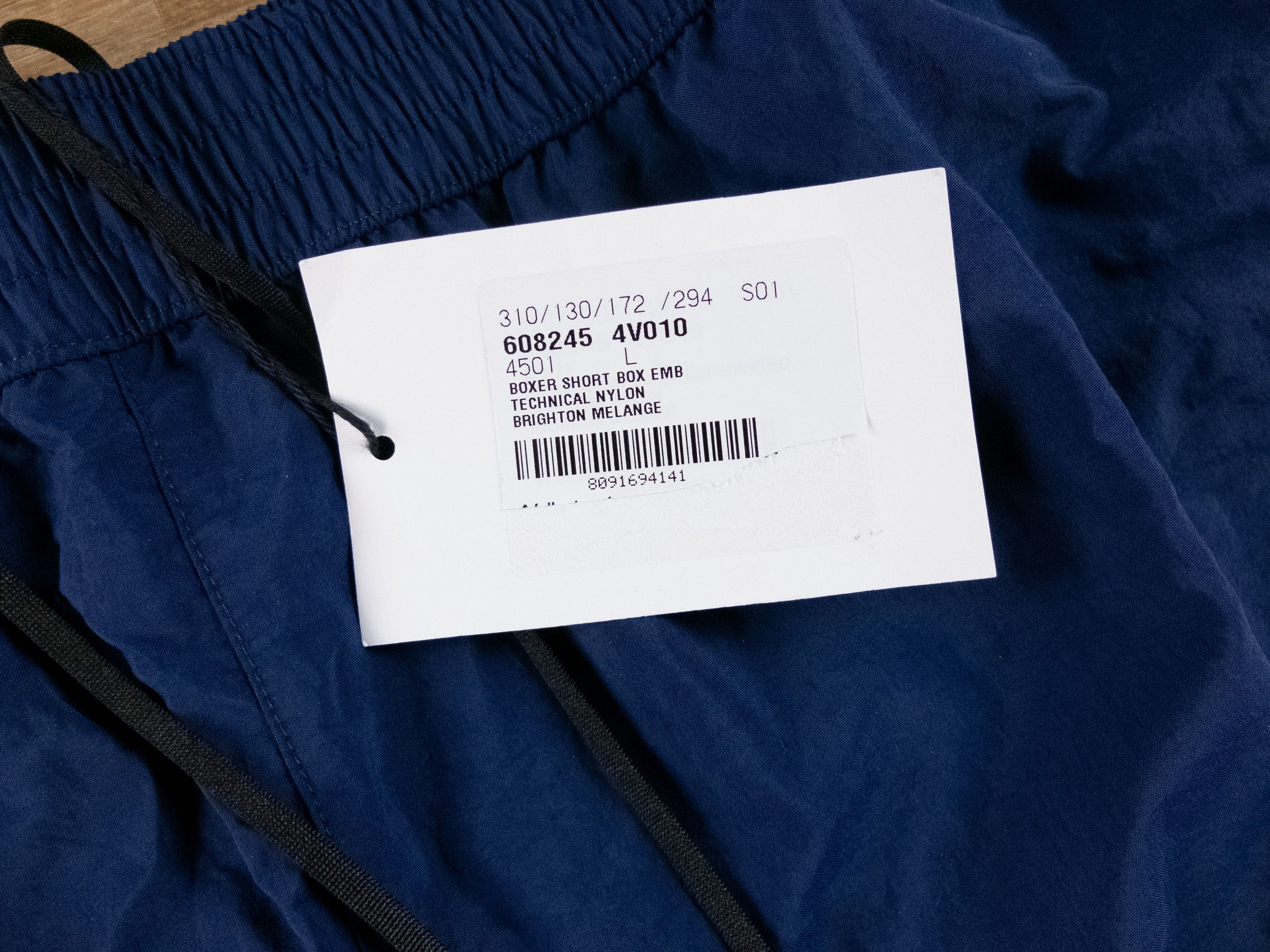 Bottega Veneta BOTTEGA VENETA solid navy blue nylon swim shorts Large q Size US 34 / EU 50 - 4 Thumbnail