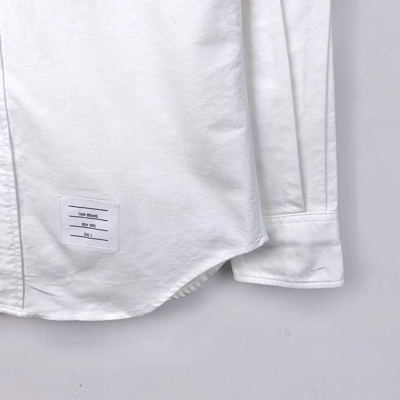 Thom Browne Thom Browne size2 White fish tail embroidered Oxford cotton Size US M / EU 48-50 / 2 - 4 Thumbnail