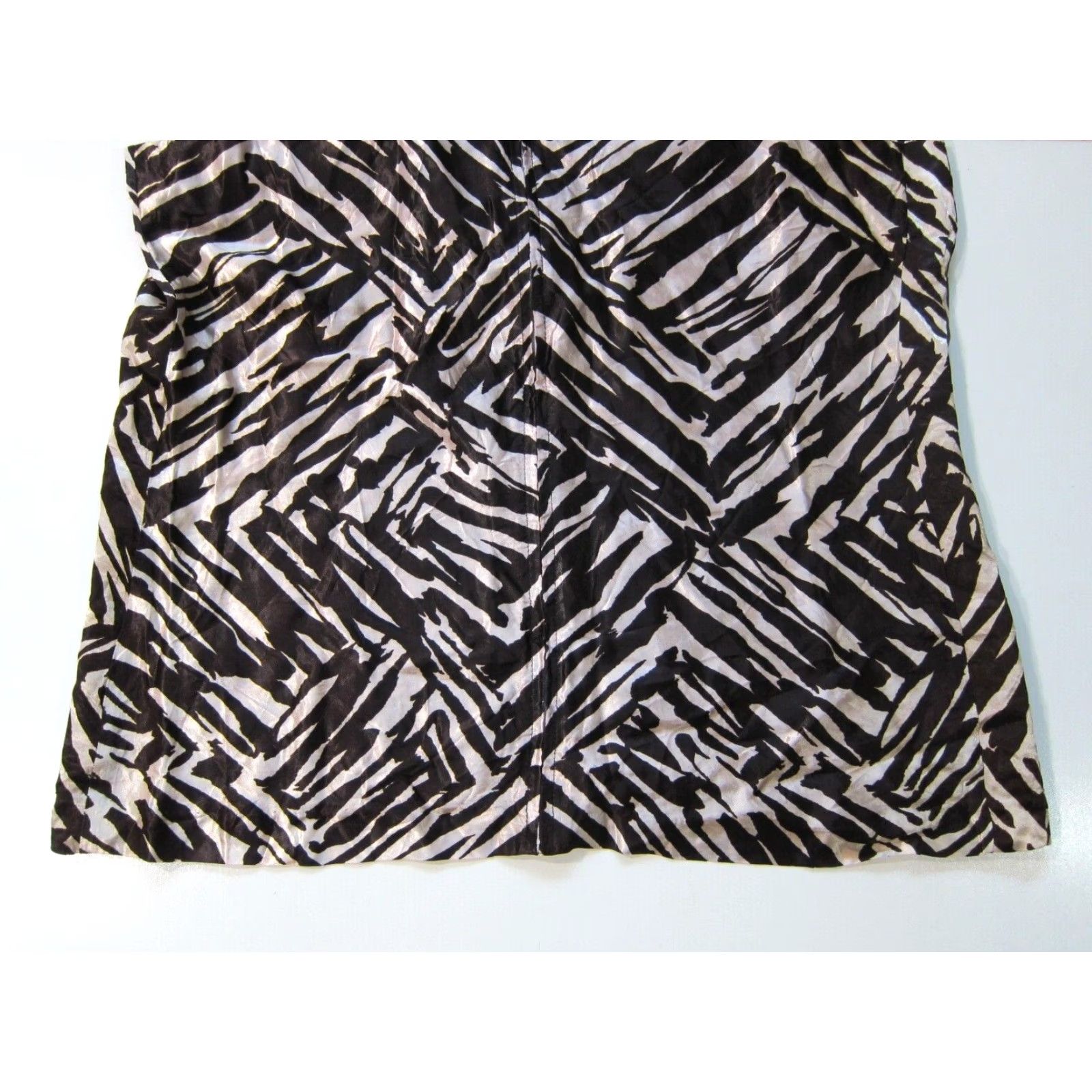 Vintage VINTAGE Riviera Robes Blouse Women L Brown Zebra High Neck Sleeveless 40" waist 21" pit to pit Mens? Size L / US 10 / IT 46 - 7 Thumbnail