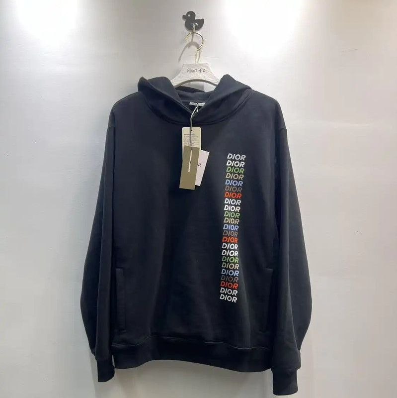 Dior Dior Black Cotton Men's XXXL Hoodie 0089 Size US XXL / EU 58 / 5 - 1 Thumbnail