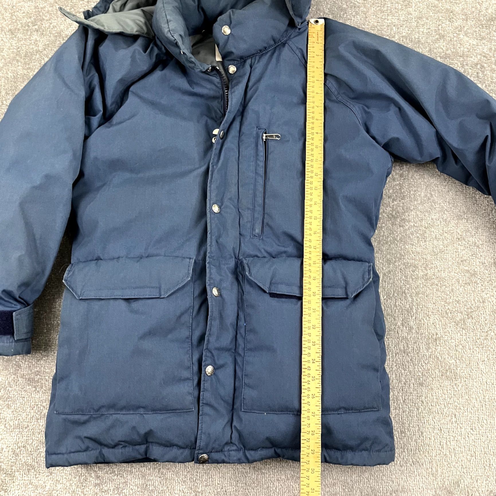 The North Face VINTAGE The North Face Jacket Mens Medium Blue Hooded Goose Down Puffer Coat USA Size US L / EU 52-54 / 3 - 4 Thumbnail