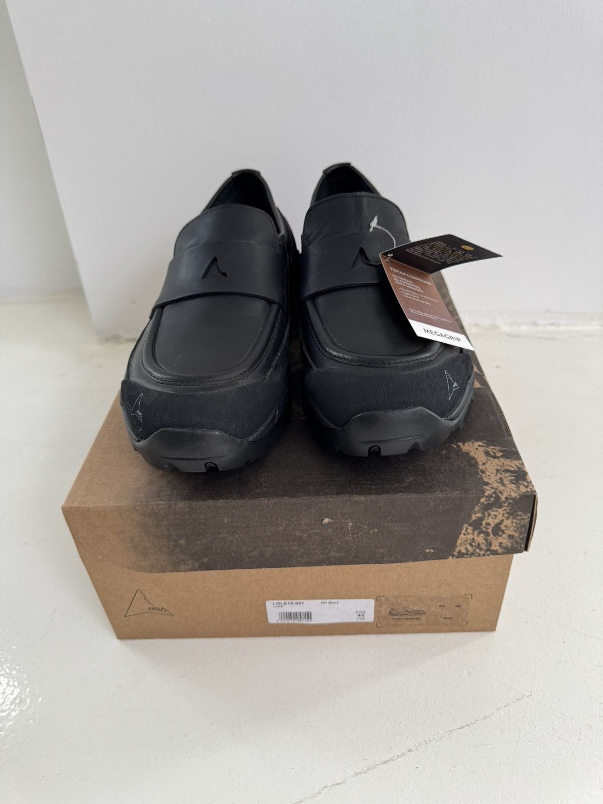 ROA ROA Black Loafer Low-top Shoes Size US 9 / EU 42 - 7 Thumbnail