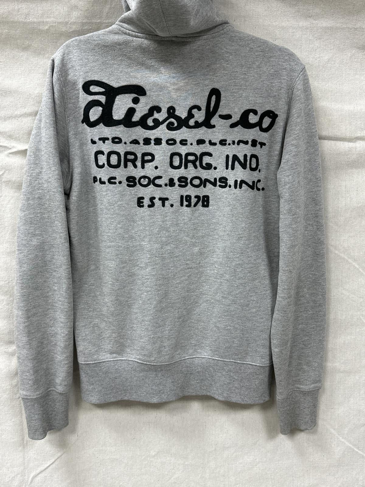 Diesel Diesel Zip-Up Hoodie - Size L - Gray Size US L / EU 52-54 / 3 - 5 Thumbnail