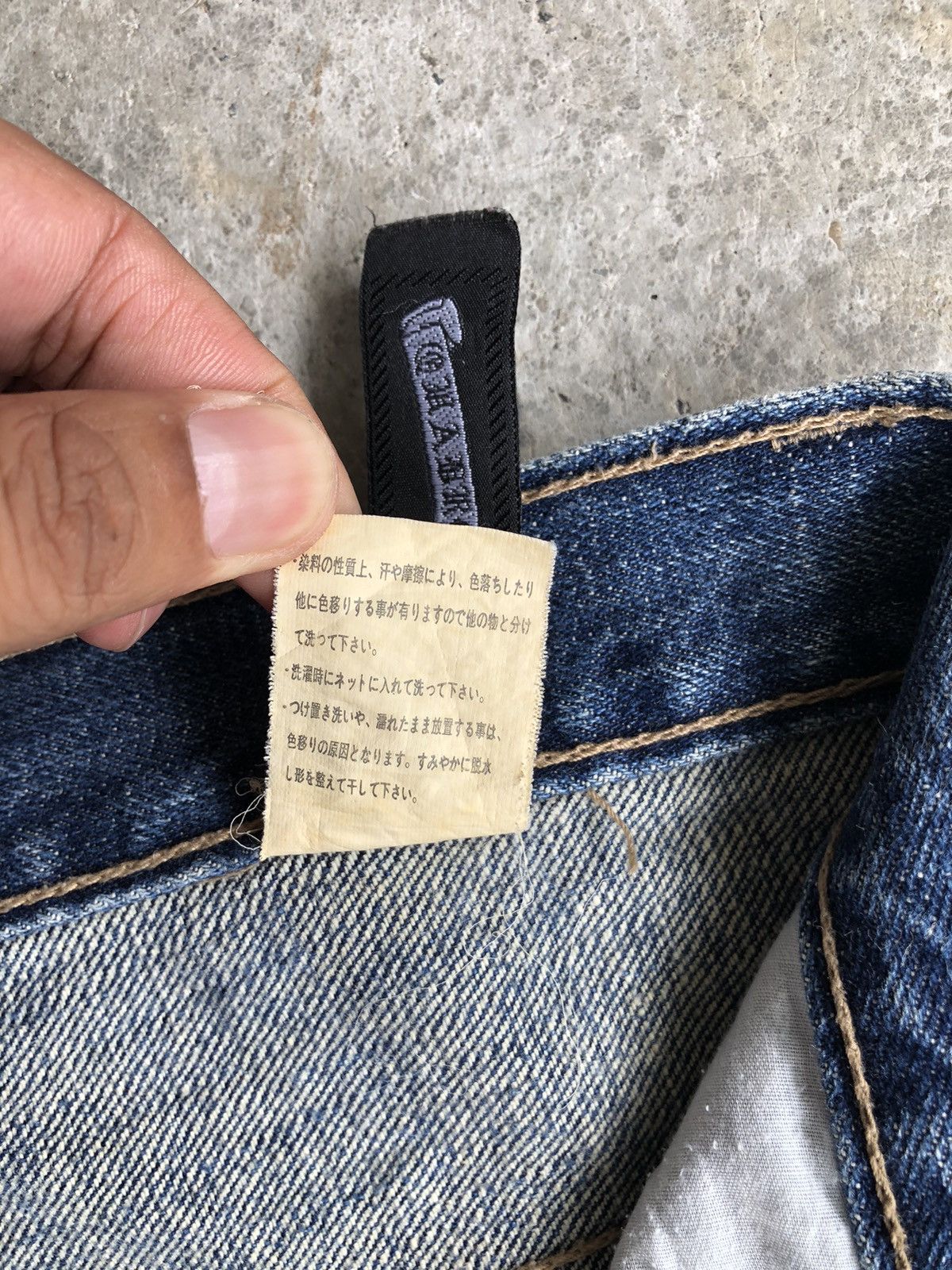 Japanese Brand Japanese Quadro Embroidered Jeans Mini Flare Distressed Size US 32 / EU 48 - 22 Thumbnail