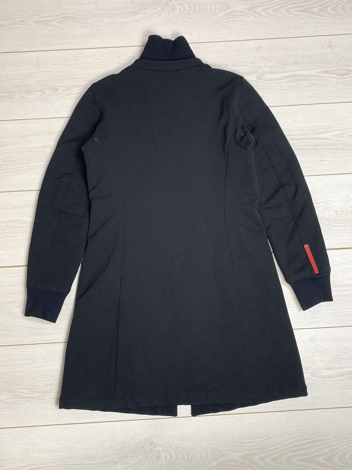 Prada Archival Prada Linea Rossa Nylon Quilted Long Jacket Black Size M / US 6-8 / IT 42-44 - 11 Thumbnail