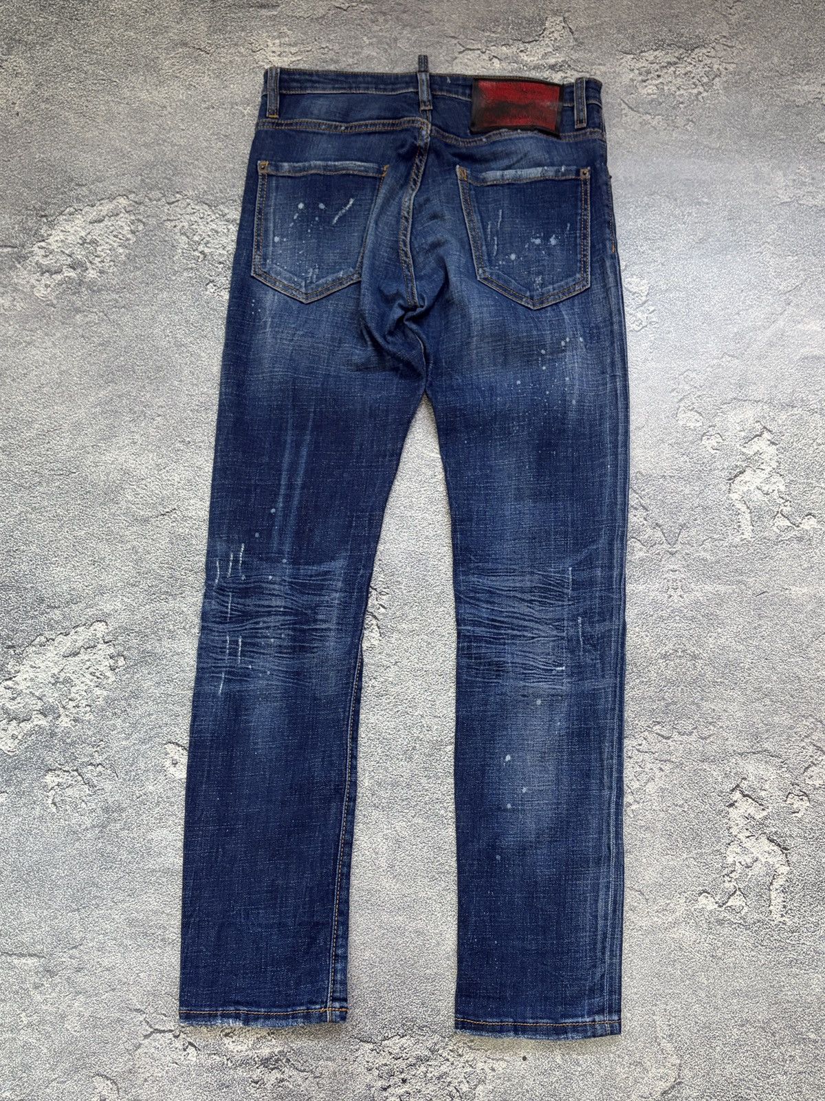 Dsquared2 DSQUARED2 Cool Guy Blue Distressed Paint Splash Jeans IT 44 Size US 29 - 2 Thumbnail