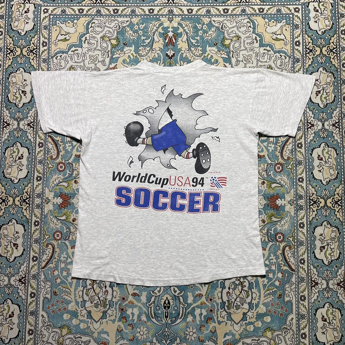 Nutmeg × Vintage 1994 Fifa World Cup USA T-shirt vintage Size US L / EU 52-54 / 3 - 6 Thumbnail