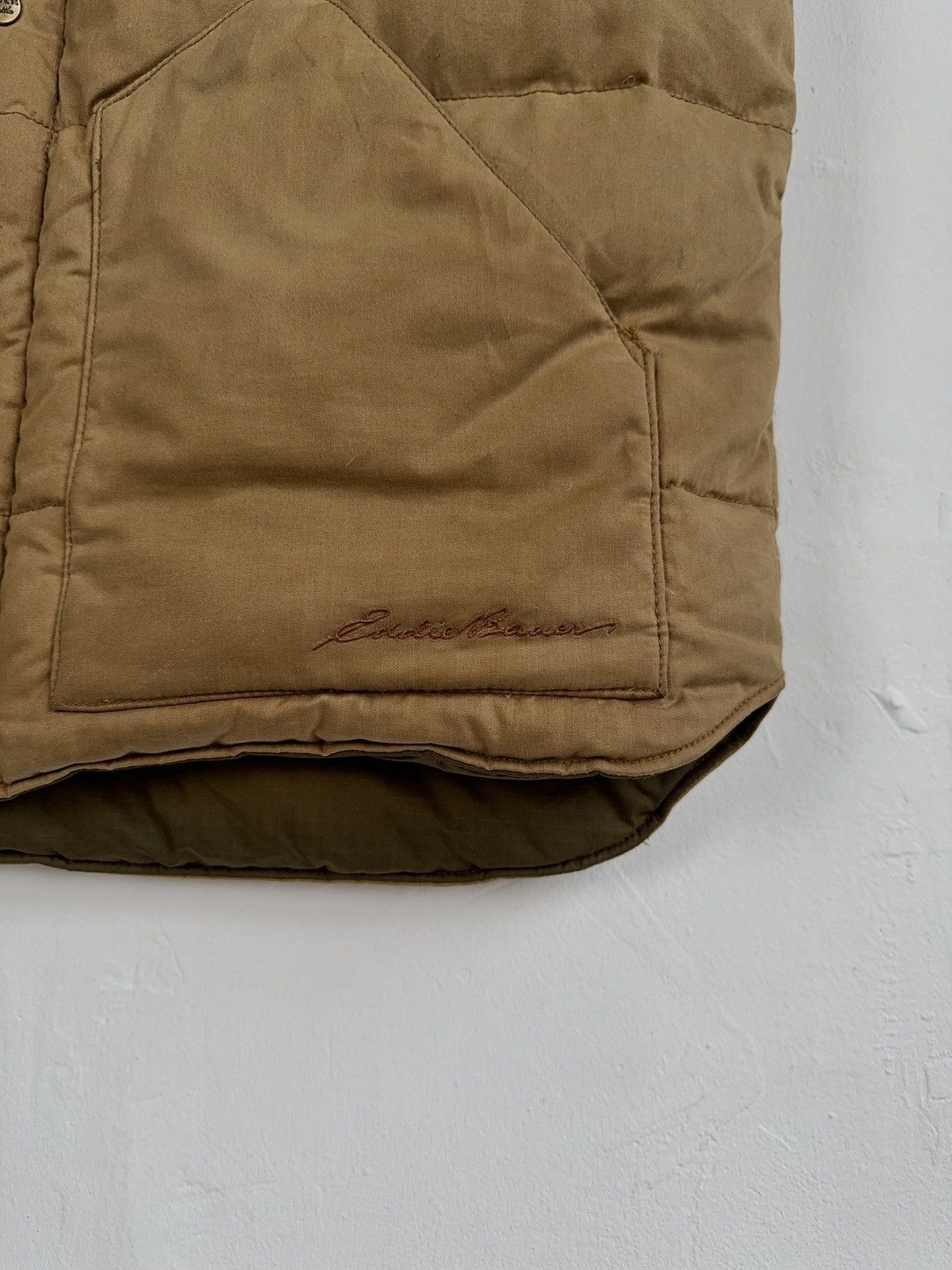 Eddie Bauer × Vintage Eddie Bauer Goose down Wax Vest Size US M / EU 48-50 / 2 - 4 Thumbnail