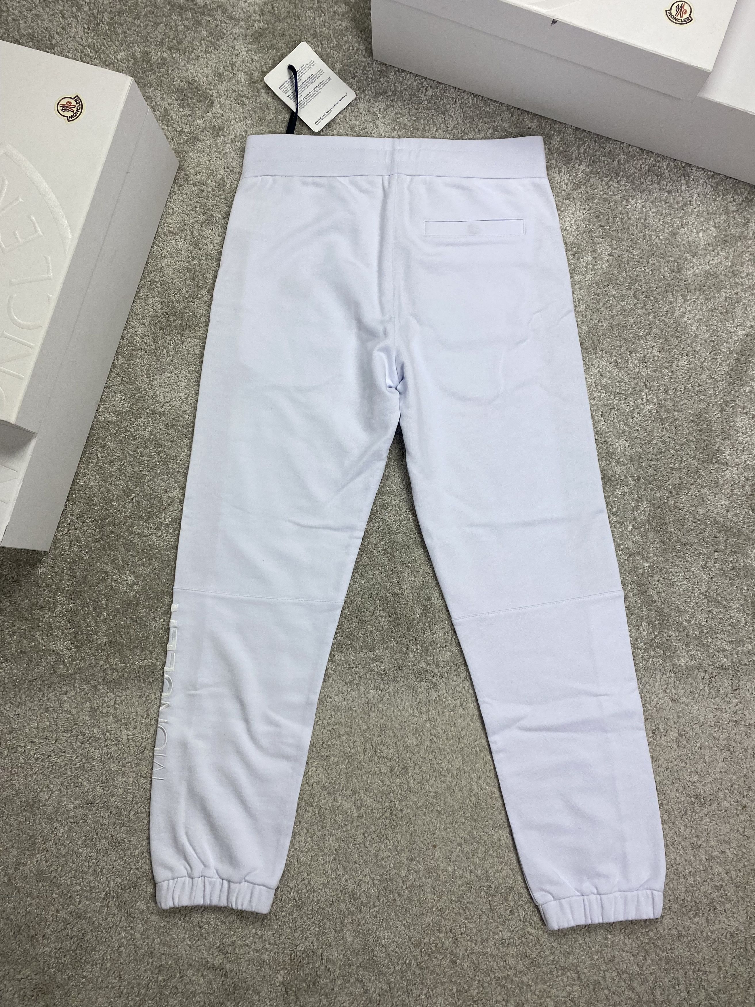 Moncler Moncler Cuffed White Joggers Size US 36 / EU 52 - 5 Thumbnail