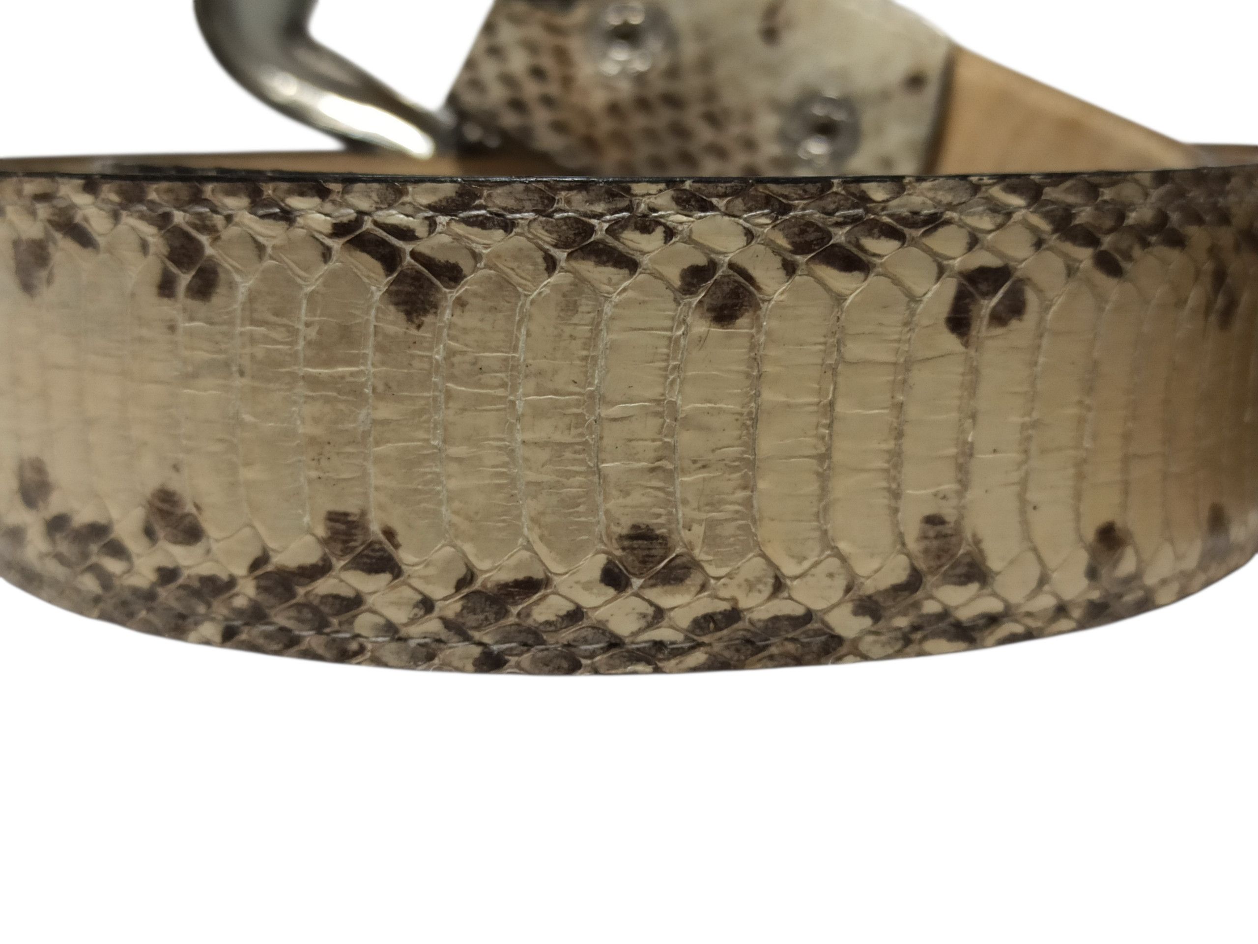 Leather Vintage Python Snakeskin Western Belt 90s Size ONE SIZE - 6 Thumbnail