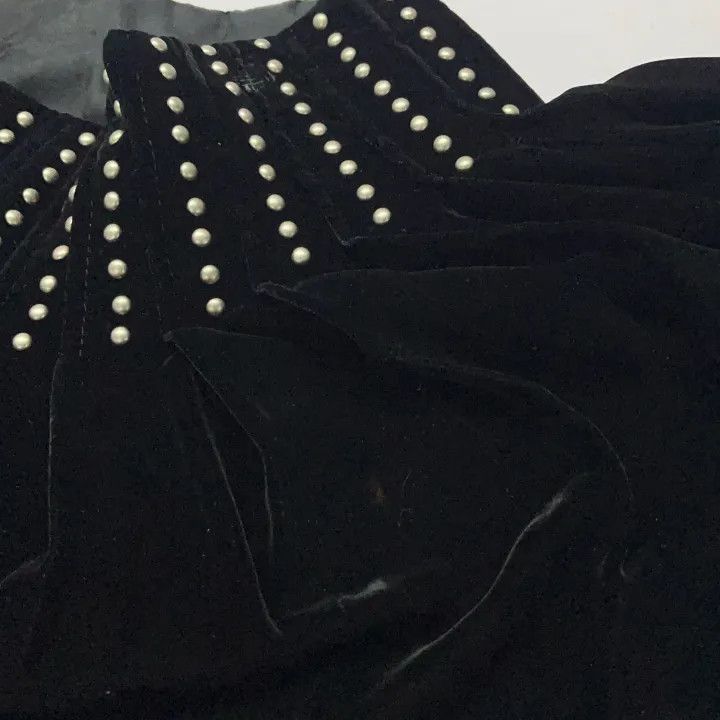Saint Laurent Paris Saint Laurent Studded Silk Skirt for Women -2507 Size 37" - 9 Thumbnail