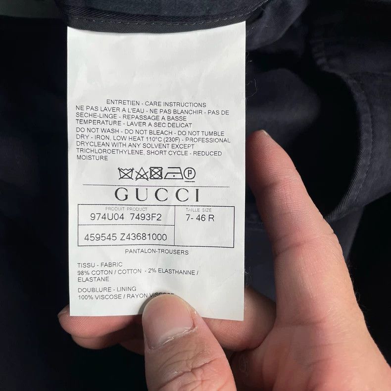 Gucci Gucci Dark blue trousers 2502-Nextarrow Size US 30 / EU 46 - 4 Thumbnail