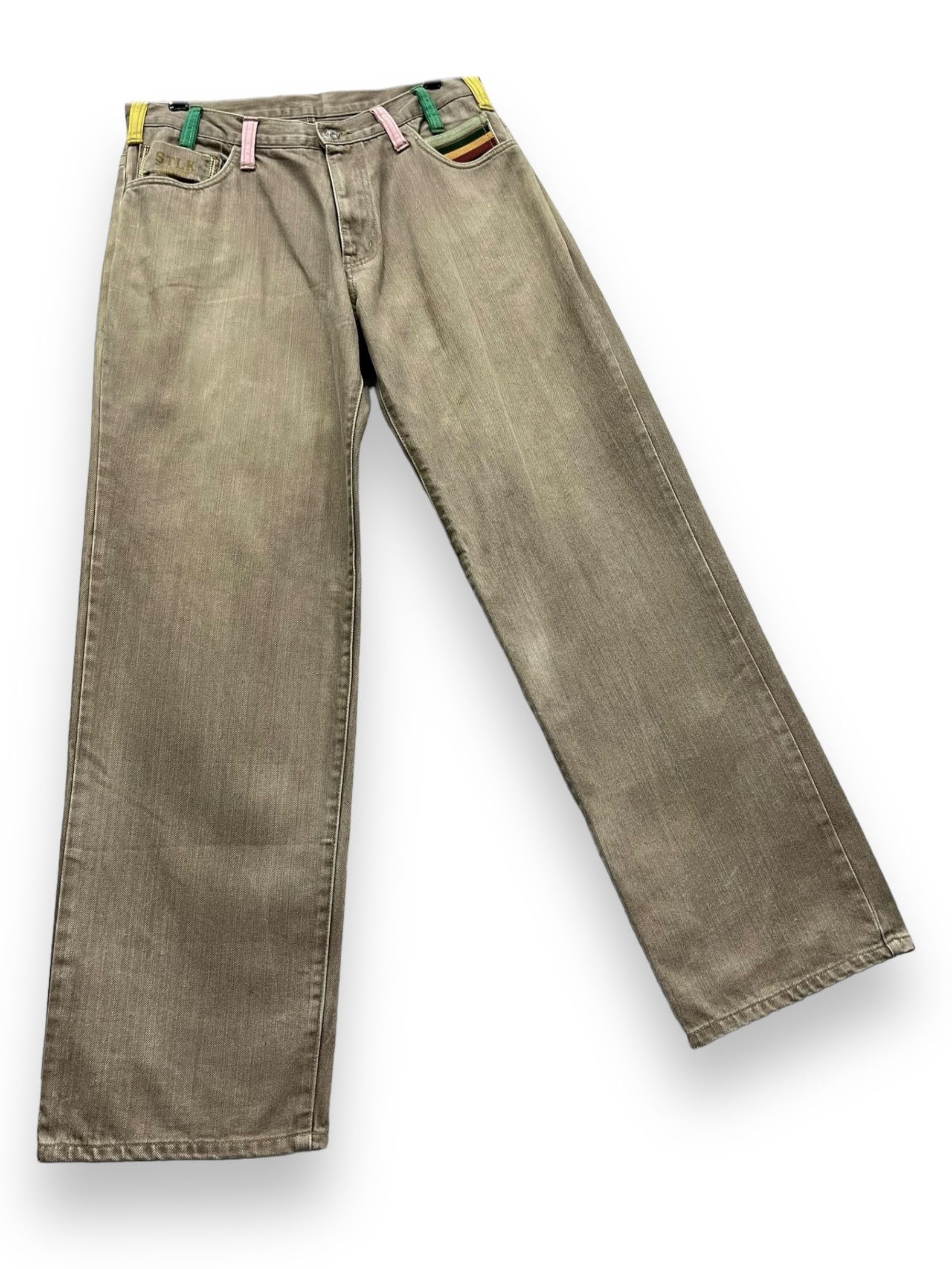 If Six Was Nine STLK NUMBER 9 Multi Pocket Pop Art Style Baggy Pants Size US 32 / EU 48 - 8 Thumbnail