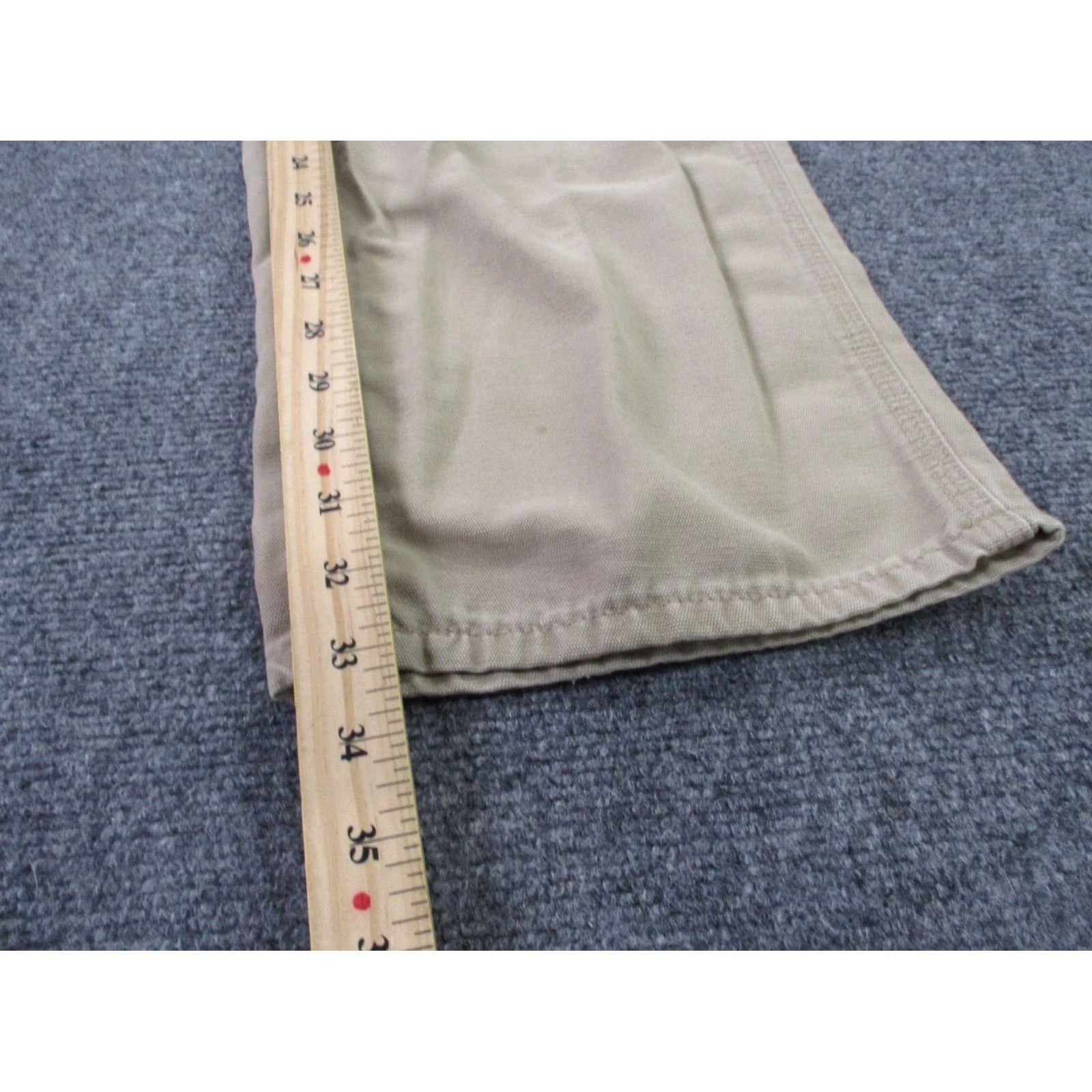 Carhartt Carhartt Pants Men 34 Beige Carpenter Loose Canvas Workwear Straight Logo FR Pants Size US 34 / EU 50 - 4 Thumbnail