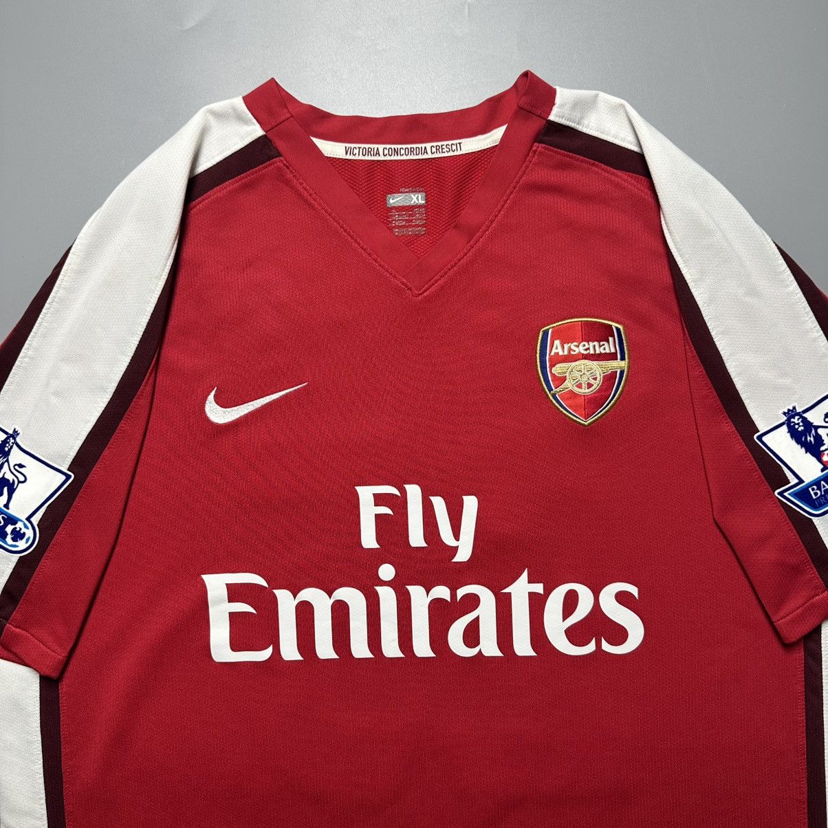 Nike ARSENAL NIKE 2008/2010 FOOTBALL HOME JERSEY #25 ADEBAYOR Size US XL / EU 56 / 4 - 4 Thumbnail