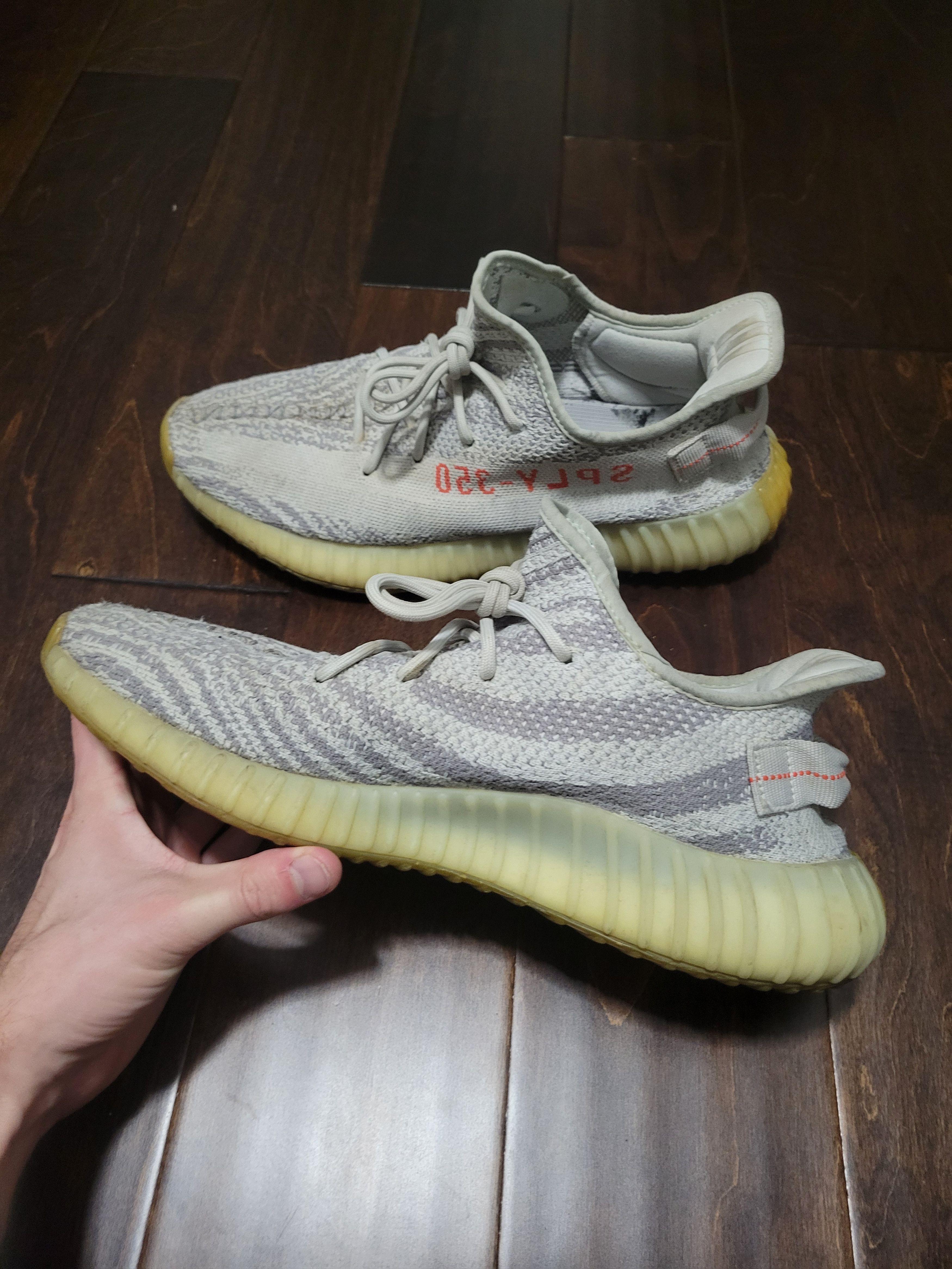 Adidas Adidas Yeezy 350 Blue Tint Sz 11.5 Size US 11.5 / EU 44-45 - 4 Thumbnail