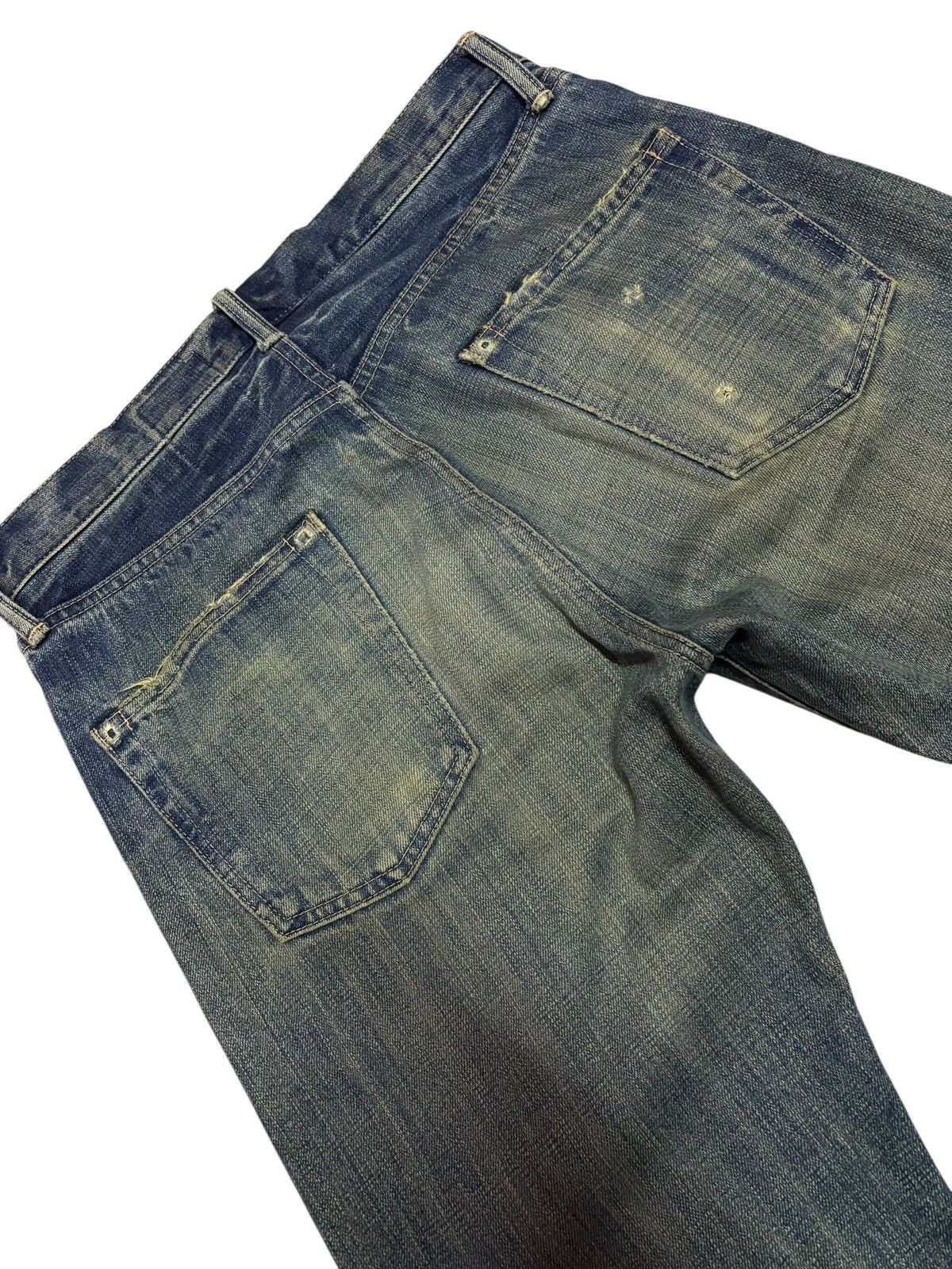 Japanese Brand × Vintage Japan Quadro Mud Washed Distressed Jeans Size US 32 / EU 48 - 6 Thumbnail