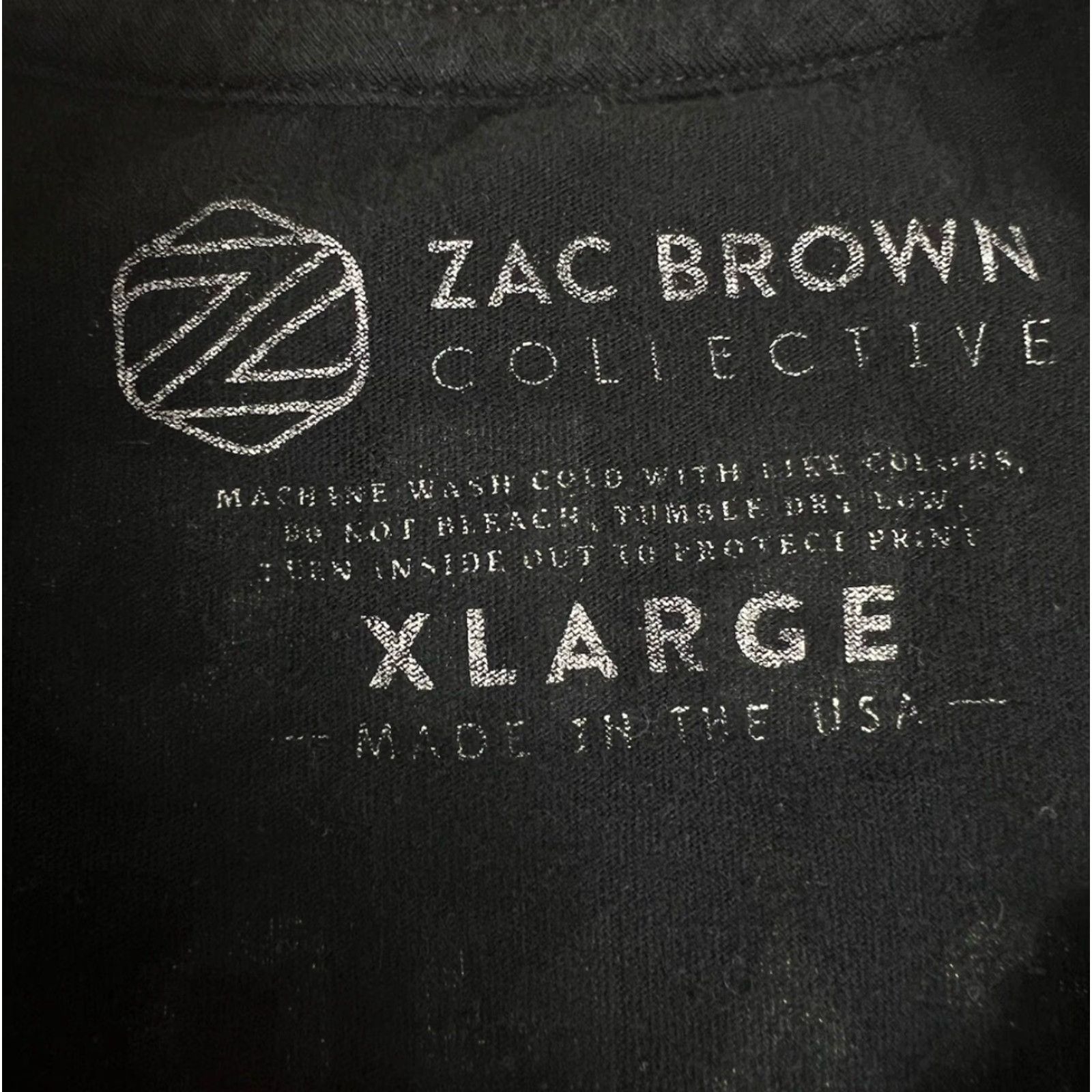 Vintage Zac Brown Band T-Shirt Down The Rabbit Hole Live 2019 Tour Merch XL Men's Brown Graphic Print Short Sleeve Regular Fit T-Shirt Size US XL / EU 56 / 4 - 5 Thumbnail