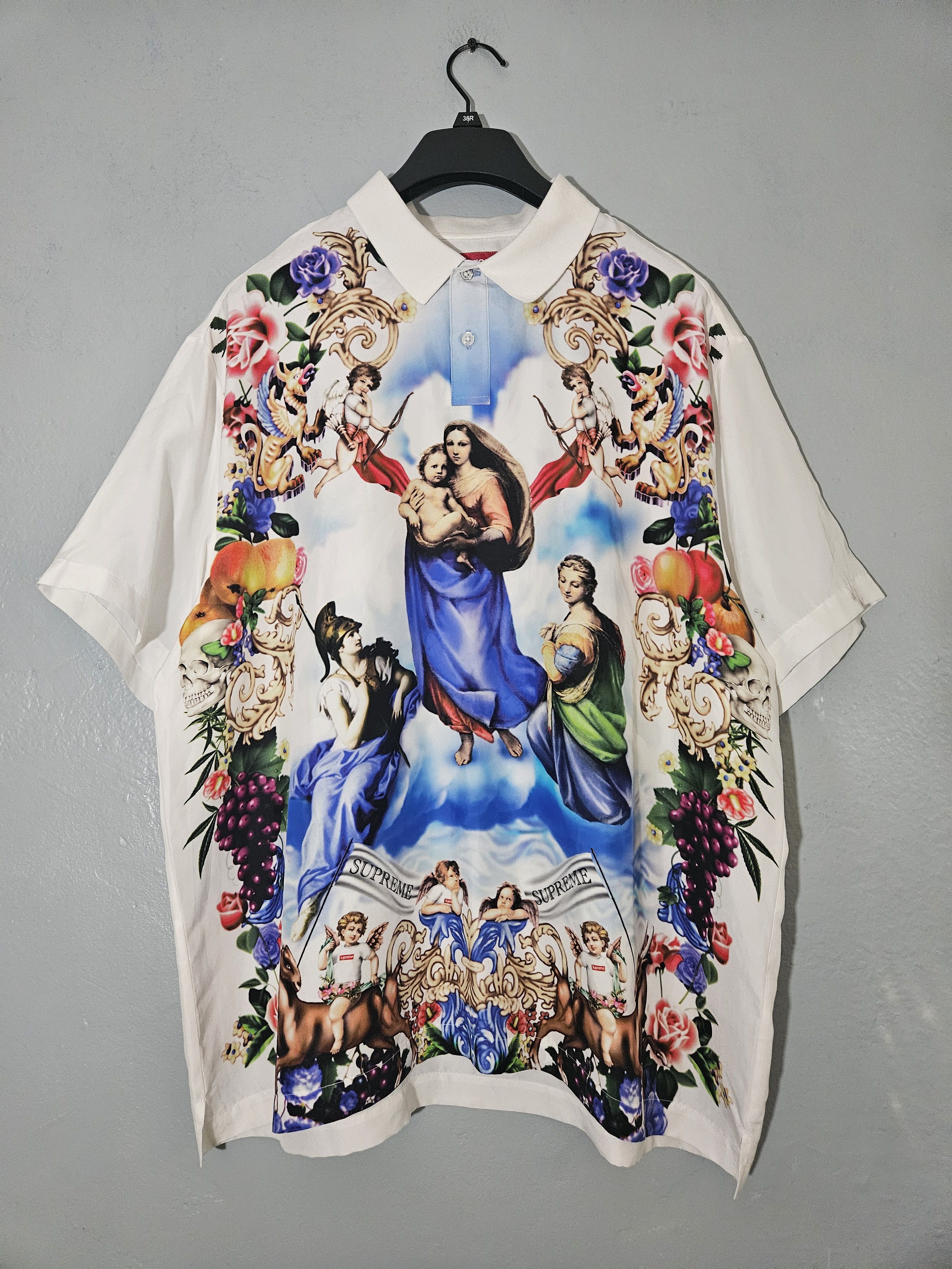 Supreme Supreme Heavenly Silk Polo FW22 black | Grailed