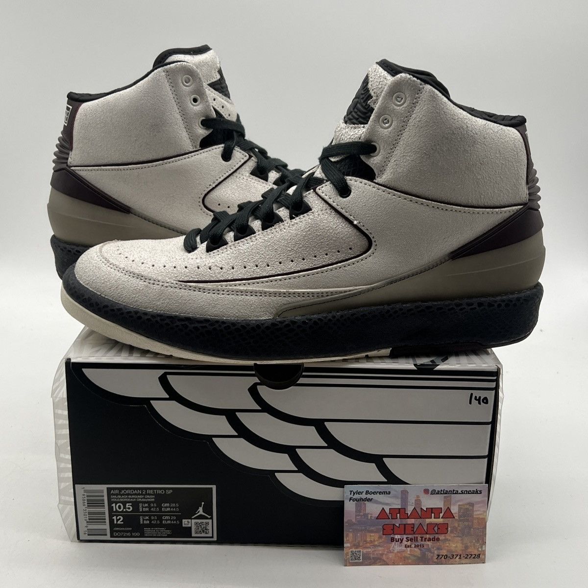 Jordan Brand A Ma Maniére x Air Jordan 2 airness Size US 10.5 / EU 43-44 - 1 Thumbnail
