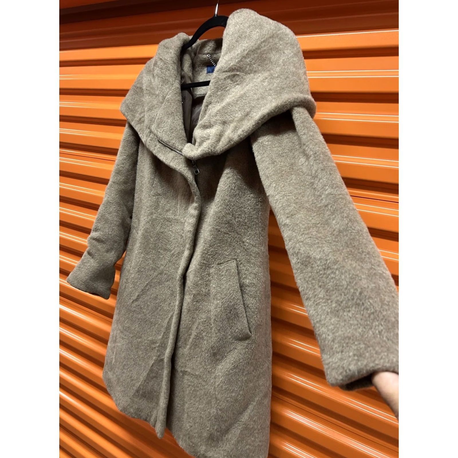 Cole Haan Cole Haan Coat Wool Blend Hooded Mid-Length Brown 4 Womens Regular Winter Fall Size S / US 4 / IT 40 - 3 Thumbnail