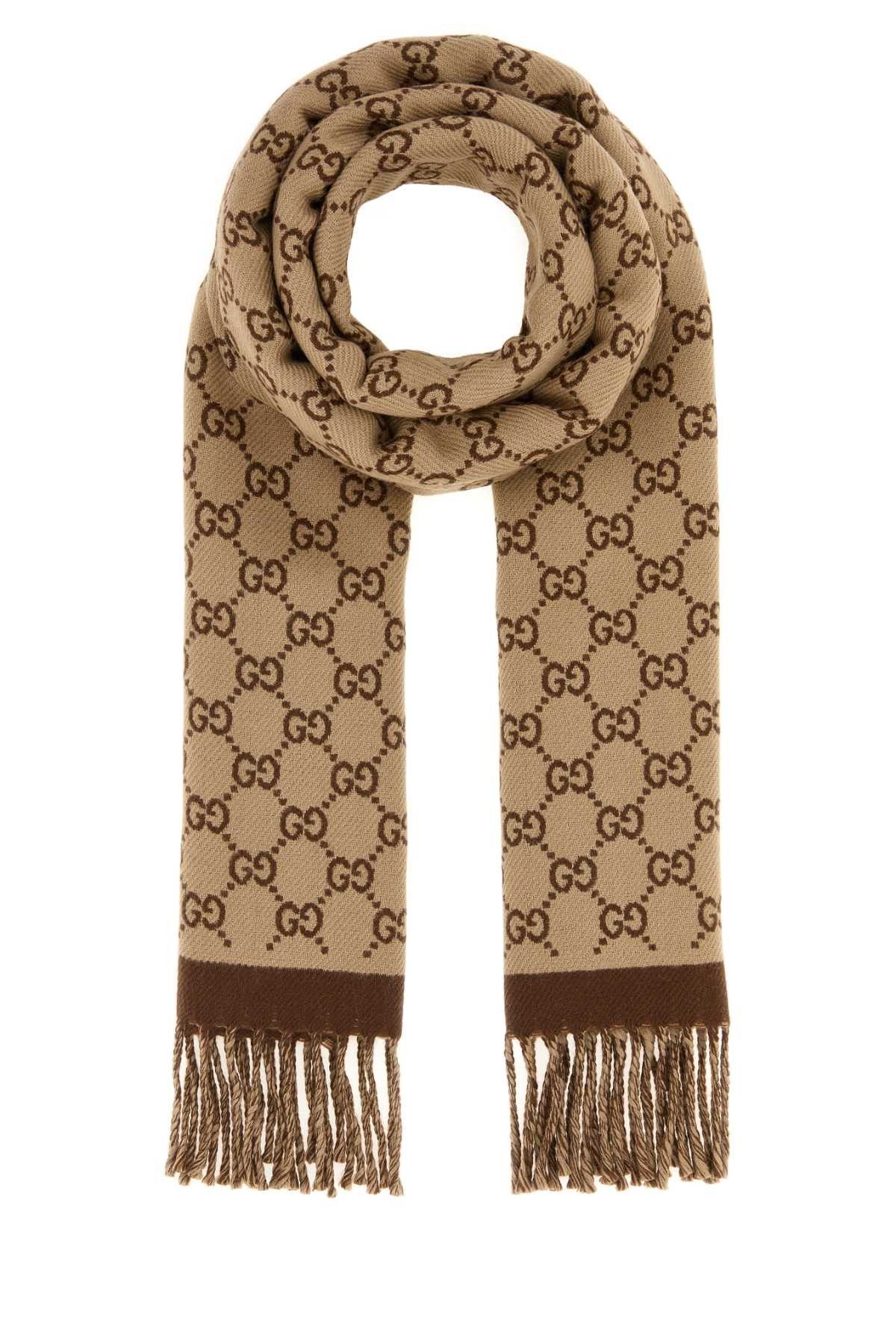 Gucci Embroidered Wool Scarf Size ONE SIZE - 1 Thumbnail