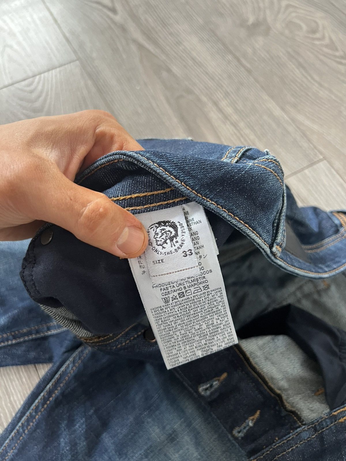 Diesel ‼️Vintage Diesel Industry Distressed Denim Selvage Jeans‼️ Size US 33 - 16 Thumbnail