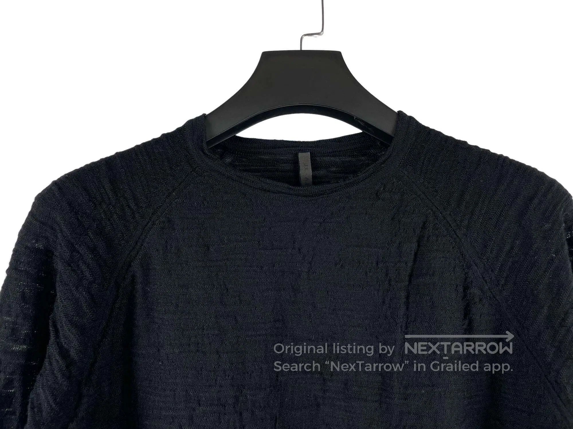 _J.L-A.L_ _J.L-A.L_ Black Textured Knit Top Size US L / EU 52-54 / 3 - 3 Thumbnail
