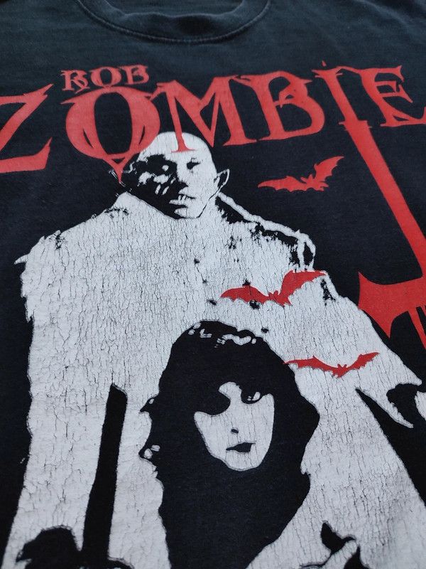 Vintage vintage Y2k Rob Zombie grunge Rock graphic T-Shirt Size US L / EU 52-54 / 3 - 7 Thumbnail